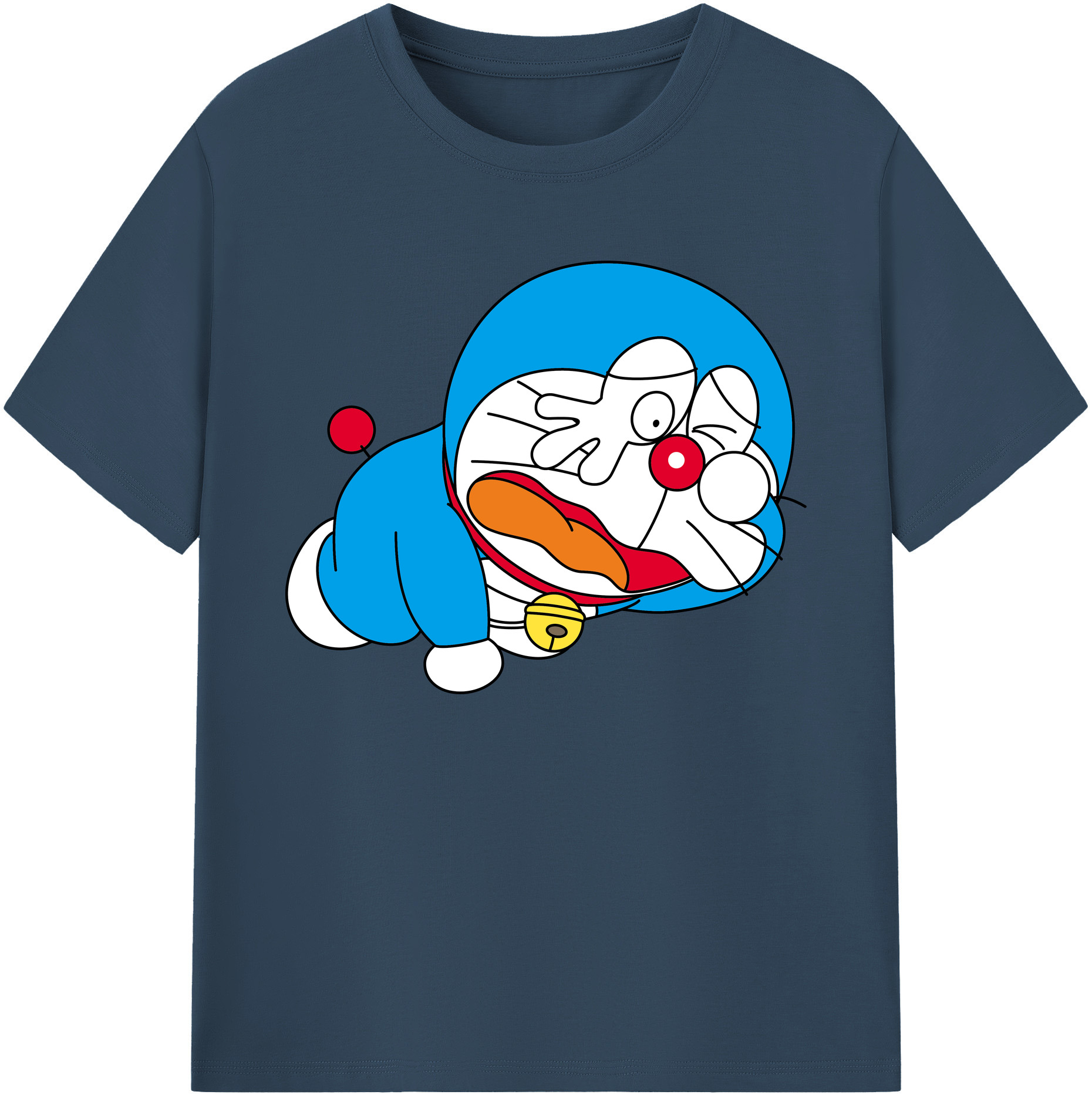 （画像用） ドラえもん Doraemon 綿100％ メンズ半袖Tシャツ｜肌触りやわらか＆通気性