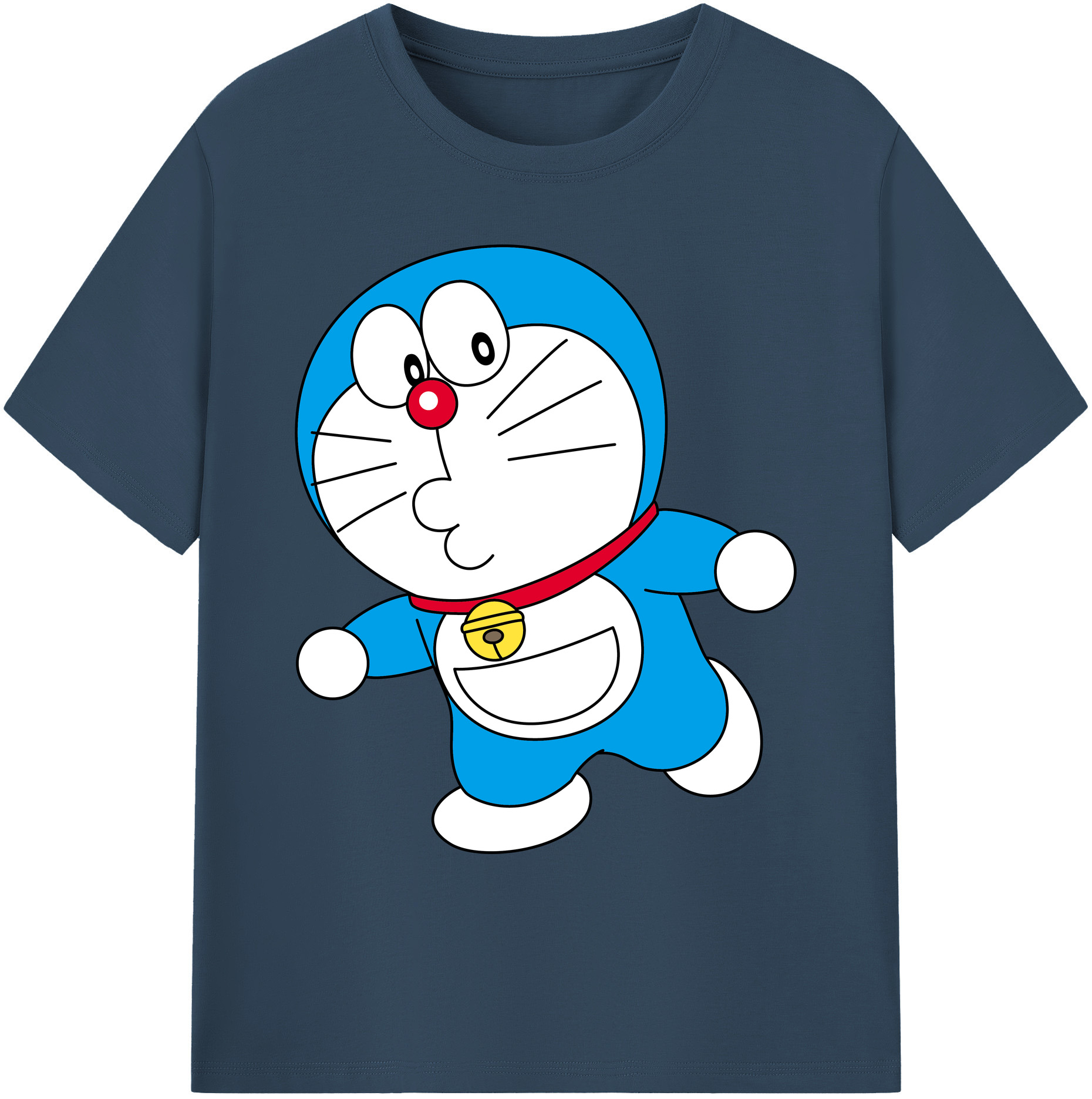 （画像用） ドラえもん Doraemon 綿100％ メンズ半袖Tシャツ｜肌触りやわらか＆通気性