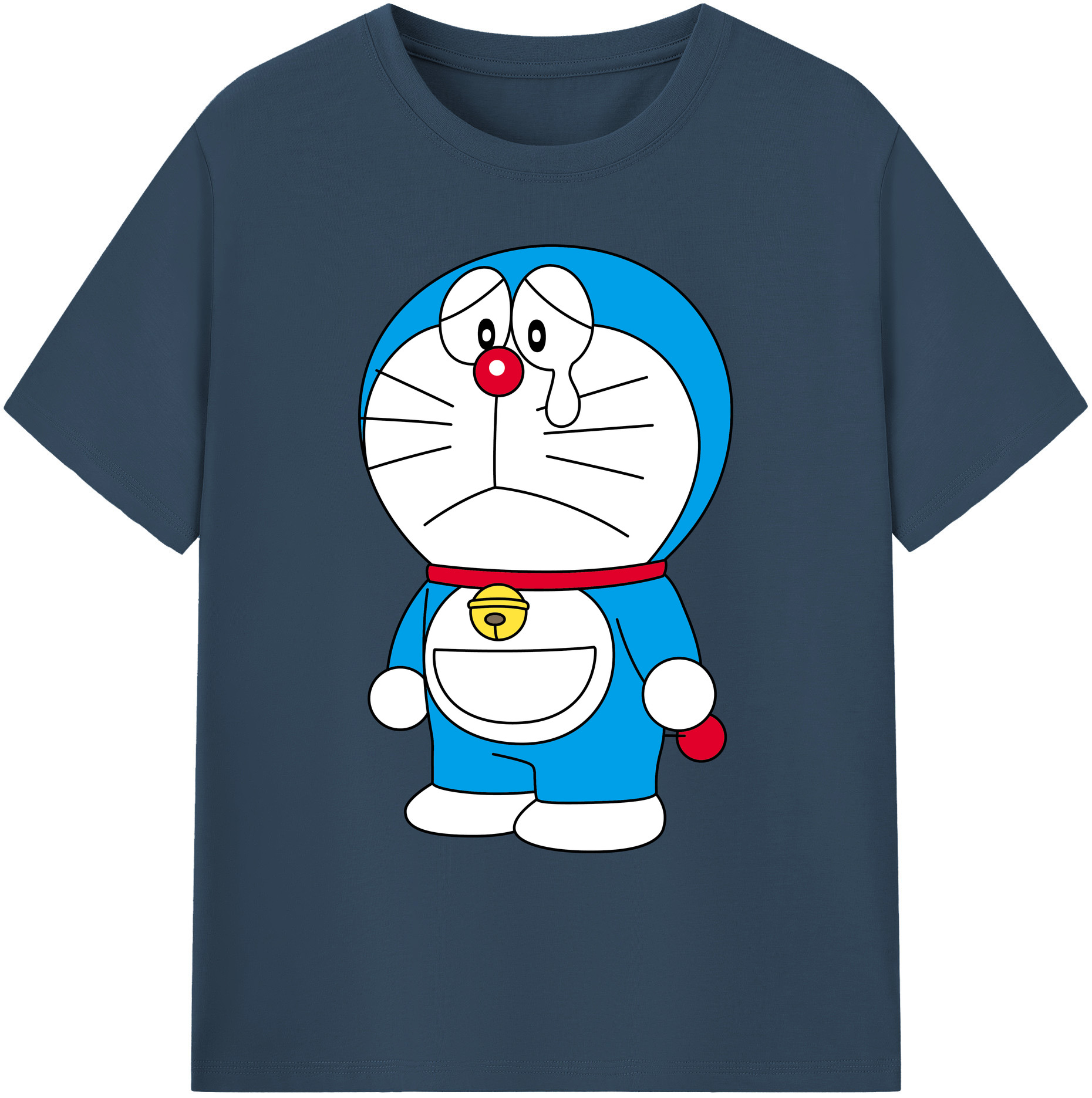 （画像用） ドラえもん Doraemon 綿100％ メンズ半袖Tシャツ｜肌触りやわらか＆通気性