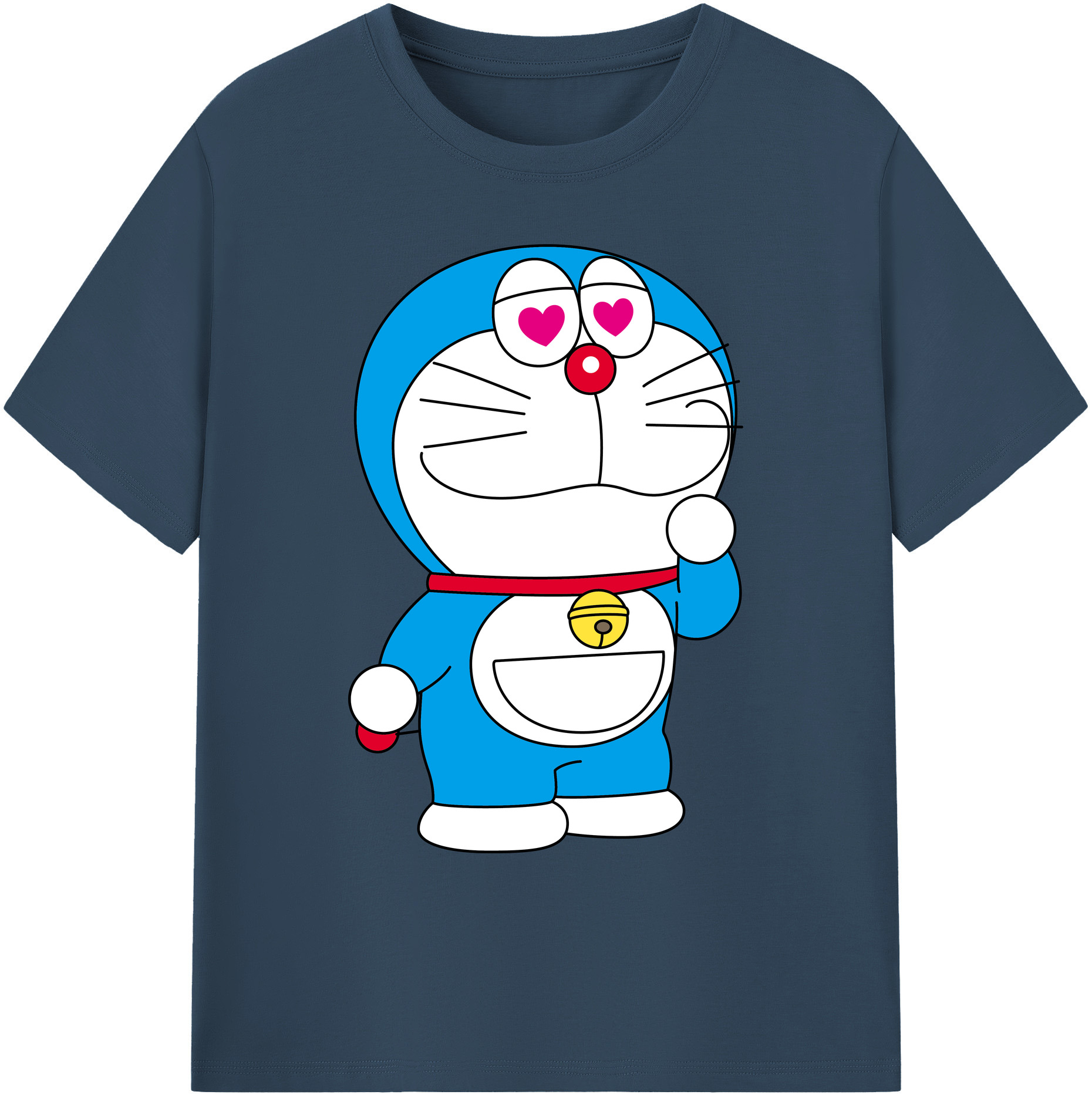 （画像用） ドラえもん Doraemon 綿100％ メンズ半袖Tシャツ｜肌触りやわらか＆通気性