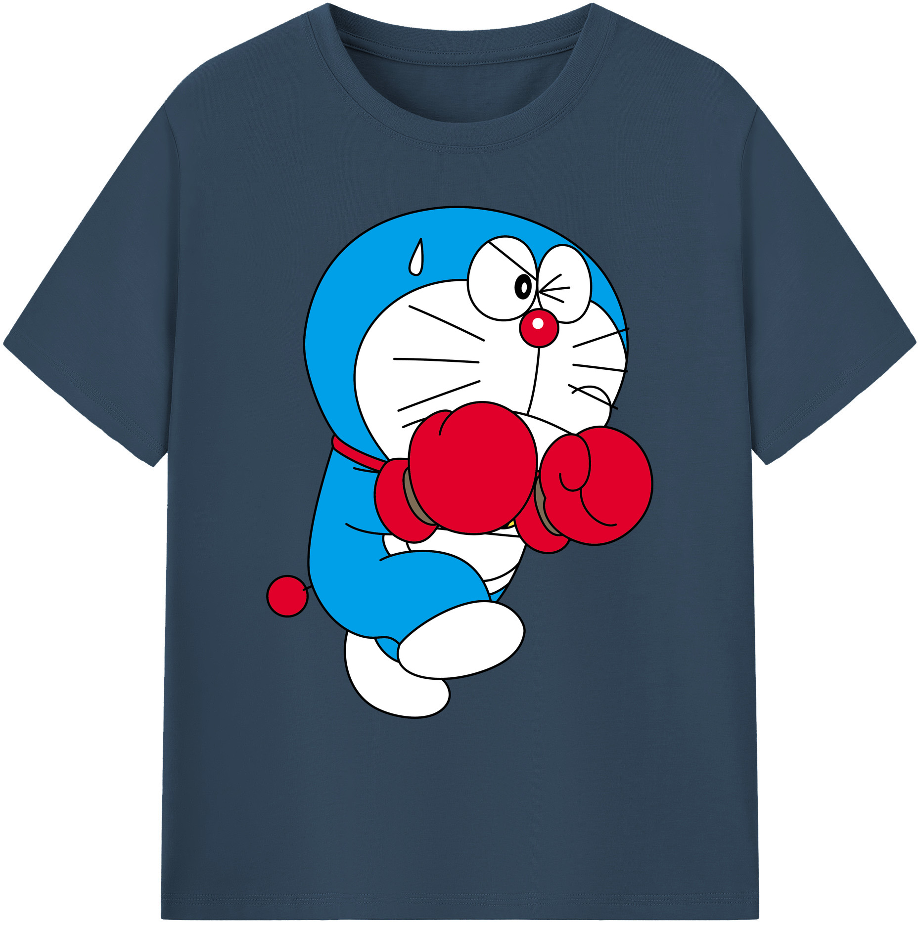 （画像用） ドラえもん Doraemon 綿100％ メンズ半袖Tシャツ｜肌触りやわらか＆通気性