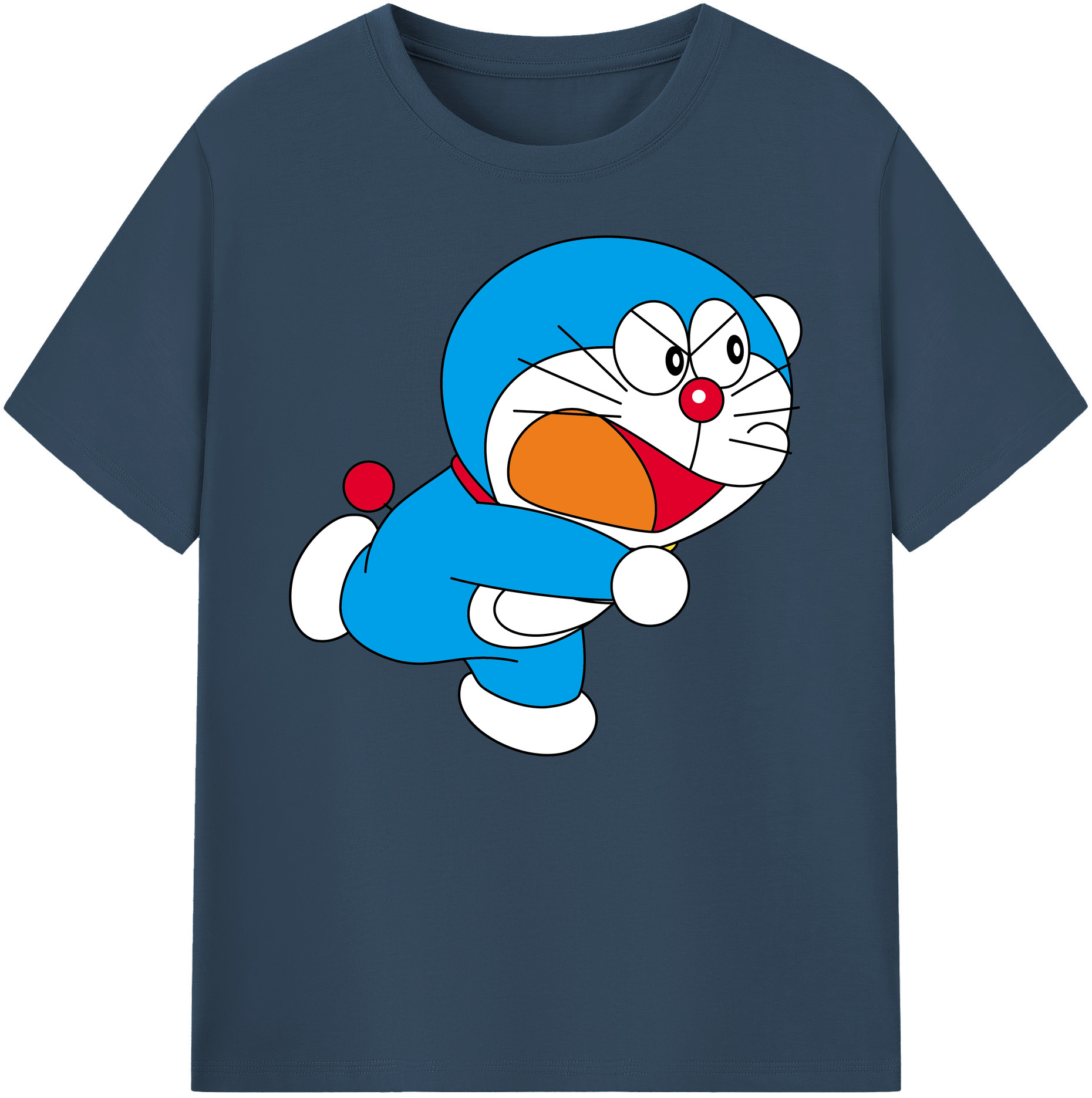 （画像用） ドラえもん Doraemon 綿100％ メンズ半袖Tシャツ｜肌触りやわらか＆通気性