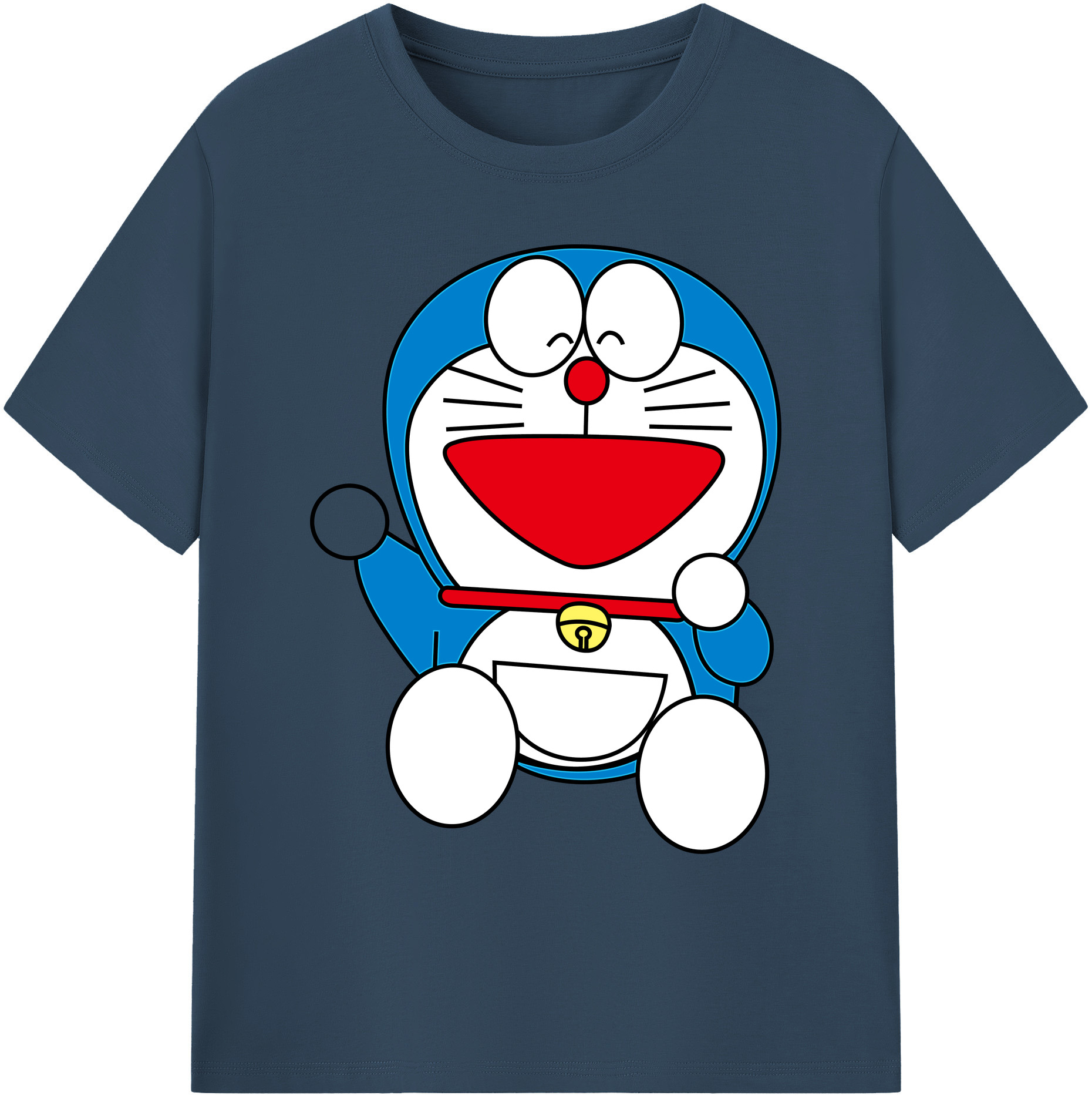 （画像用） ドラえもん Doraemon 綿100％ メンズ半袖Tシャツ｜肌触りやわらか＆通気性