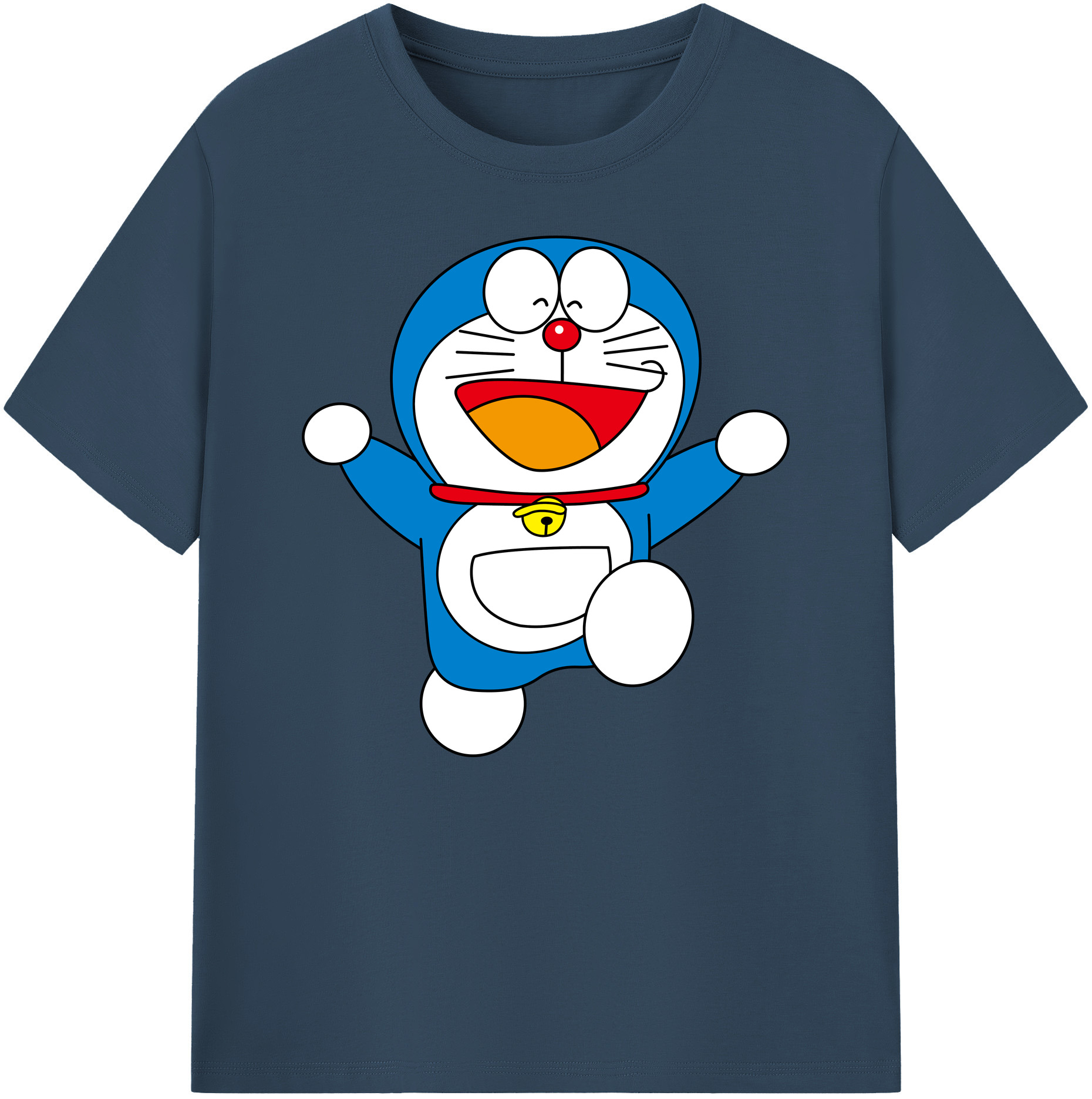 （画像用） ドラえもん Doraemon 綿100％ メンズ半袖Tシャツ｜肌触りやわらか＆通気性