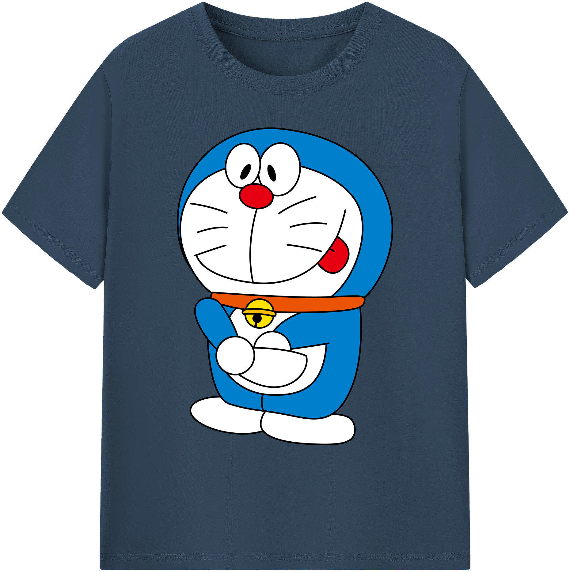 （画像用） ドラえもん Doraemon 綿100％ メンズ半袖Tシャツ｜肌触りやわらか＆通気性