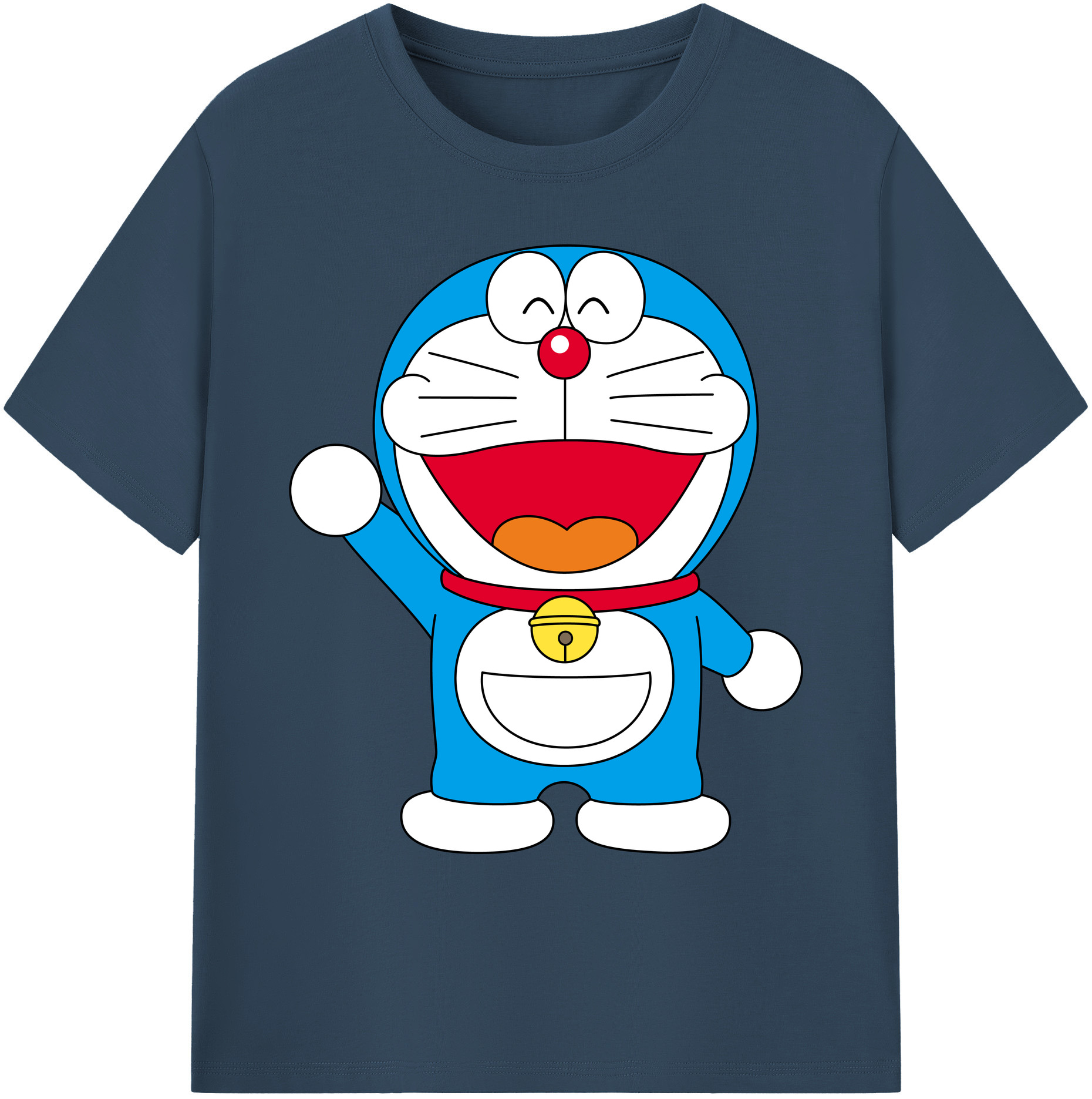 （画像用） ドラえもん Doraemon 綿100％ メンズ半袖Tシャツ｜肌触りやわらか＆通気性