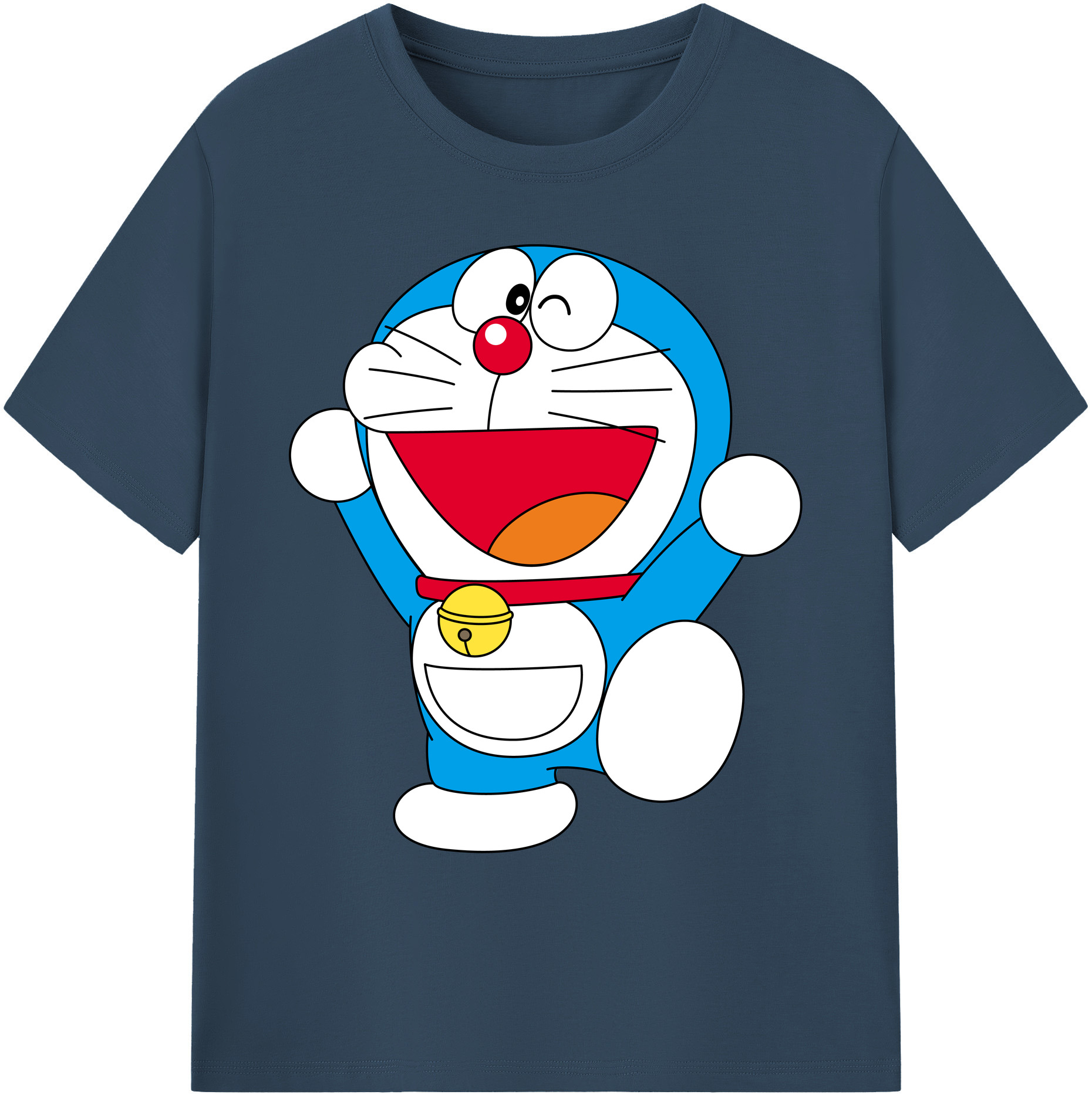 （画像用） ドラえもん Doraemon 綿100％ メンズ半袖Tシャツ｜肌触りやわらか＆通気性