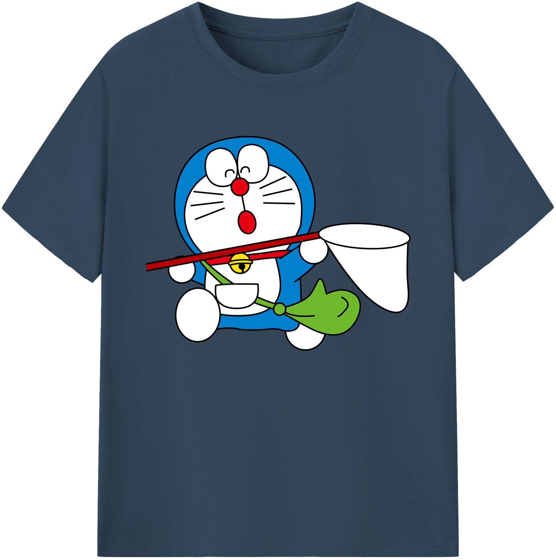 （画像用） ドラえもん Doraemon 綿100％ メンズ半袖Tシャツ｜肌触りやわらか＆通気性