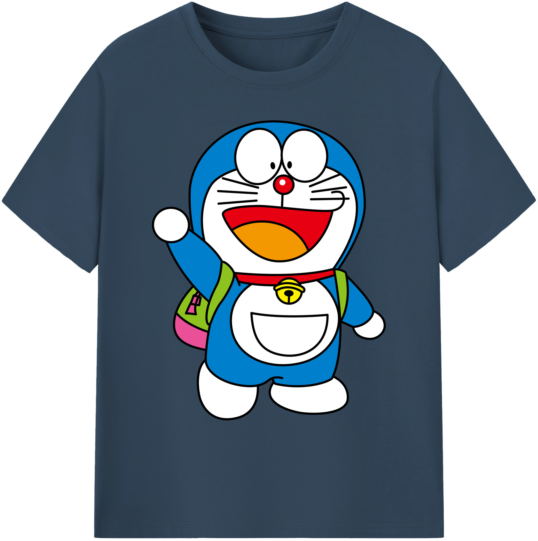 （画像用） ドラえもん Doraemon 綿100％ メンズ半袖Tシャツ｜肌触りやわらか＆通気性