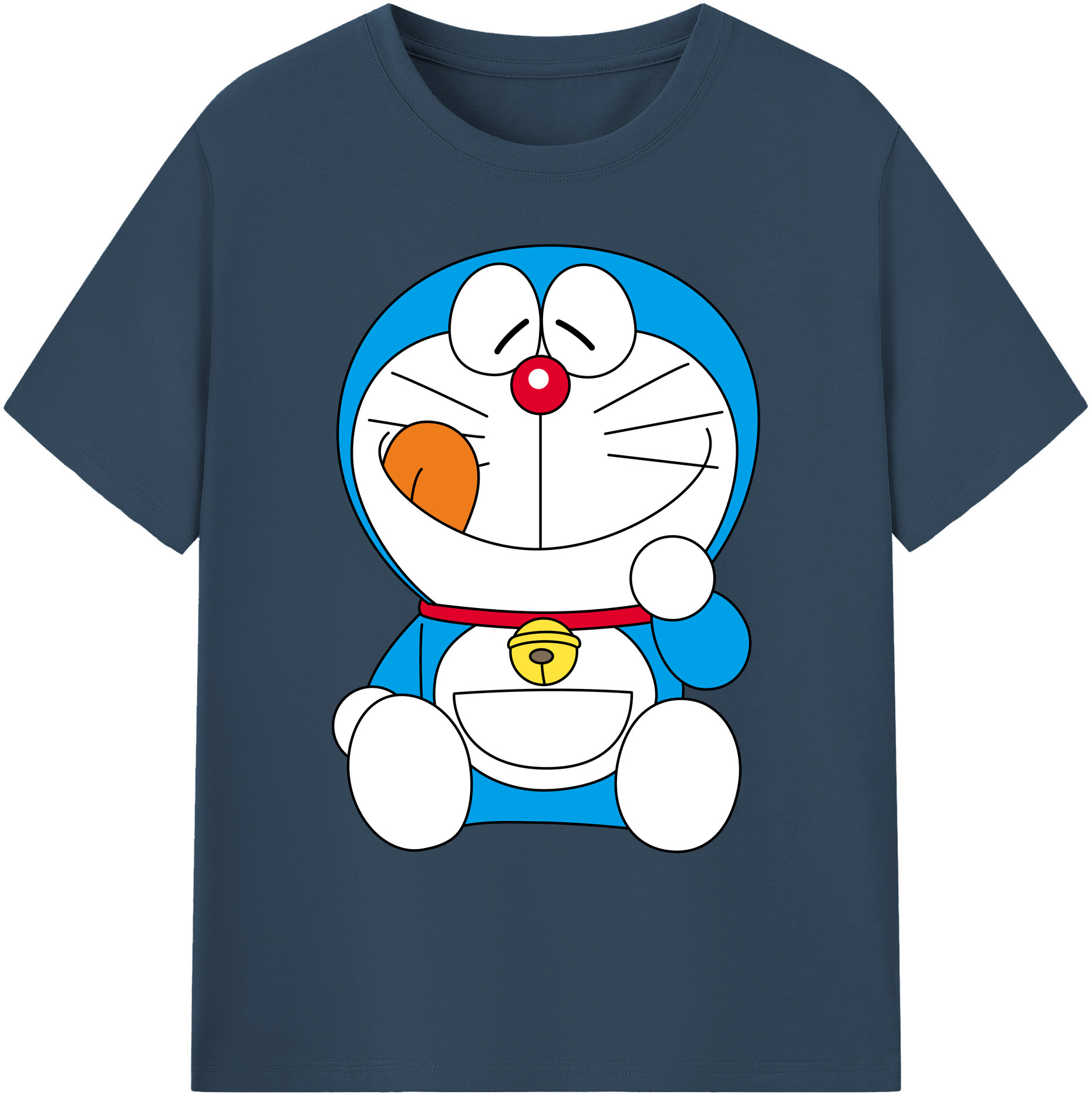 （画像用） ドラえもん Doraemon 綿100％ メンズ半袖Tシャツ｜肌触りやわらか＆通気性
