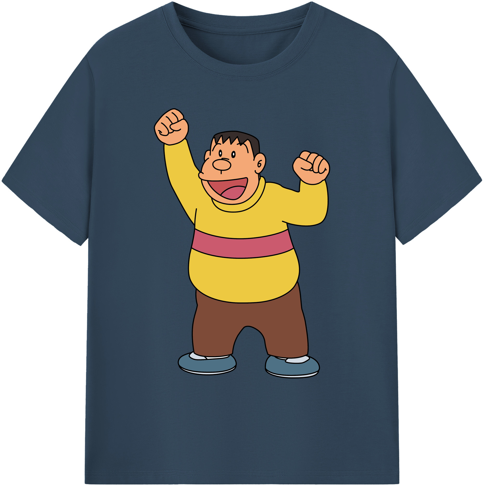 （画像用） ドラえもん 剛田武 Doraemon Gouta Takeshi 綿100％ メンズ半袖Tシャツ｜肌触りやわらか＆通気性