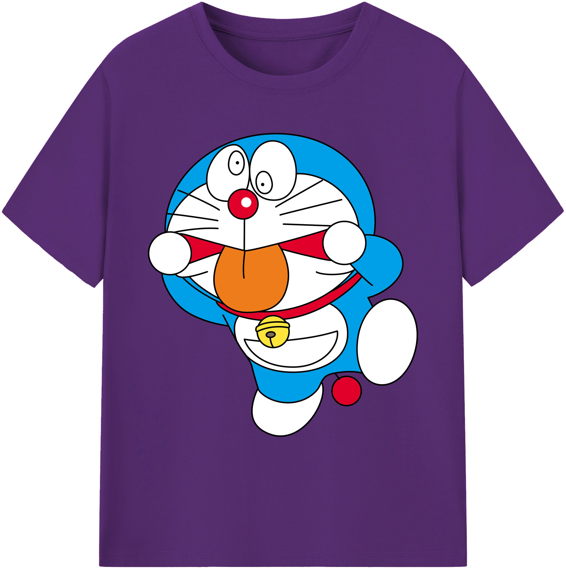 （画像用） ドラえもん Doraemon 綿100％ メンズ半袖Tシャツ｜肌触りやわらか＆通気性