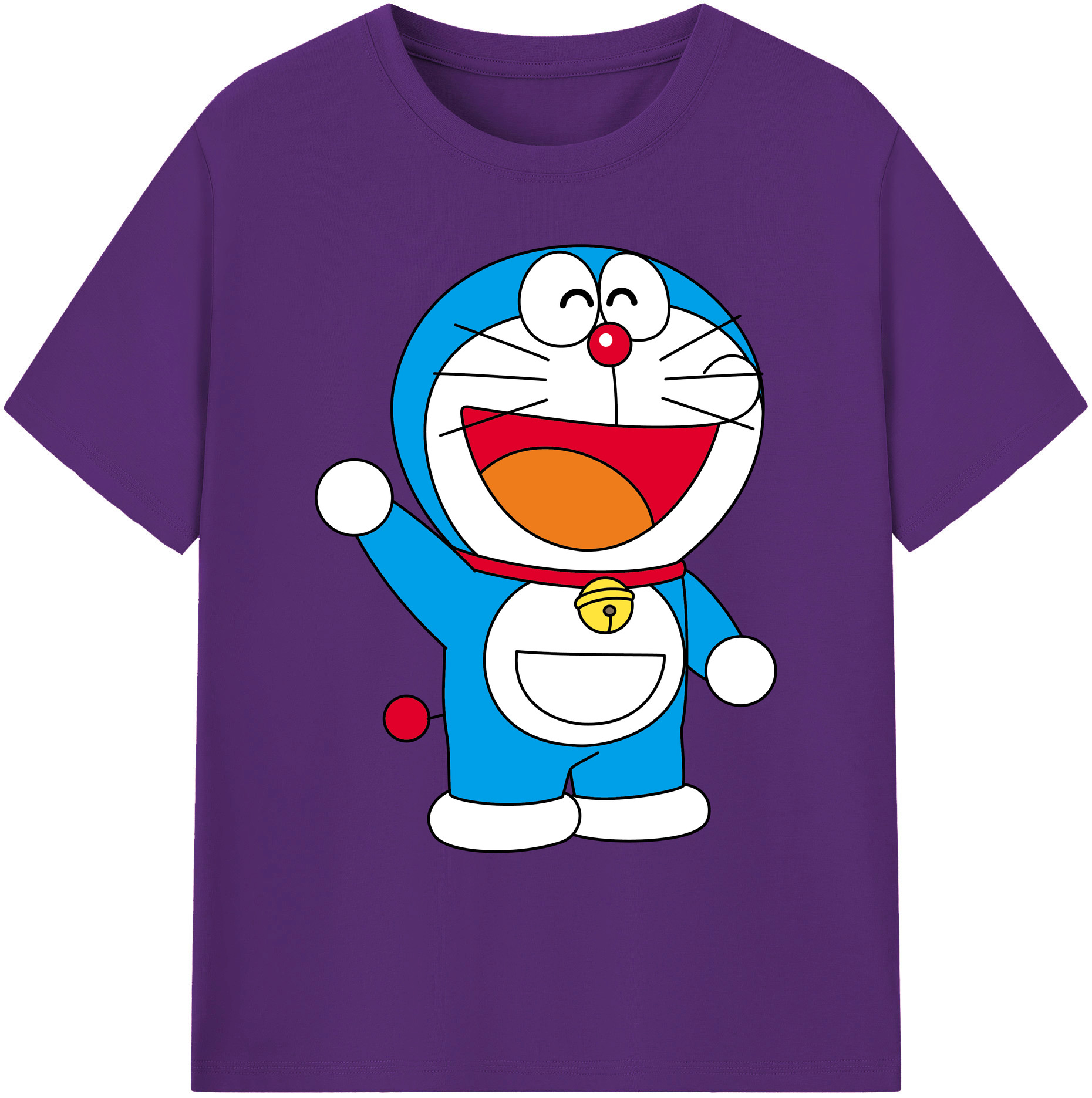 （画像用） ドラえもん Doraemon 綿100％ メンズ半袖Tシャツ｜肌触りやわらか＆通気性