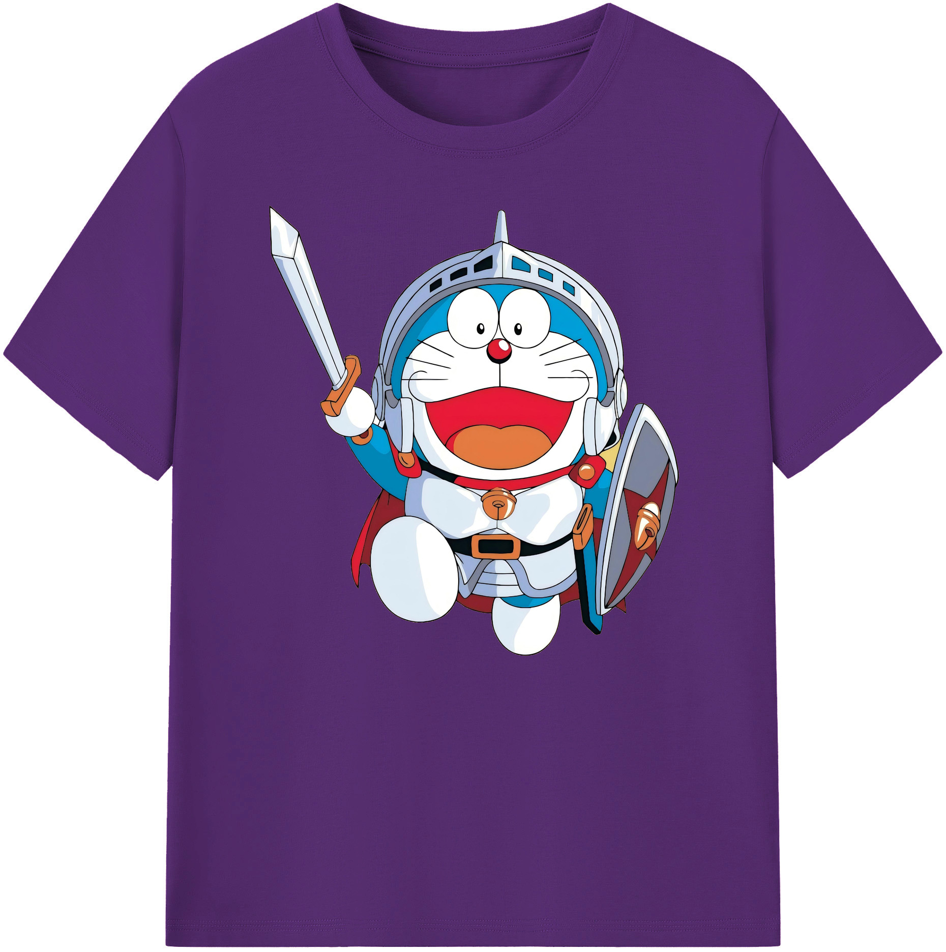 （画像用） ドラえもん Doraemon 綿100％ メンズ半袖Tシャツ｜肌触りやわらか＆通気性