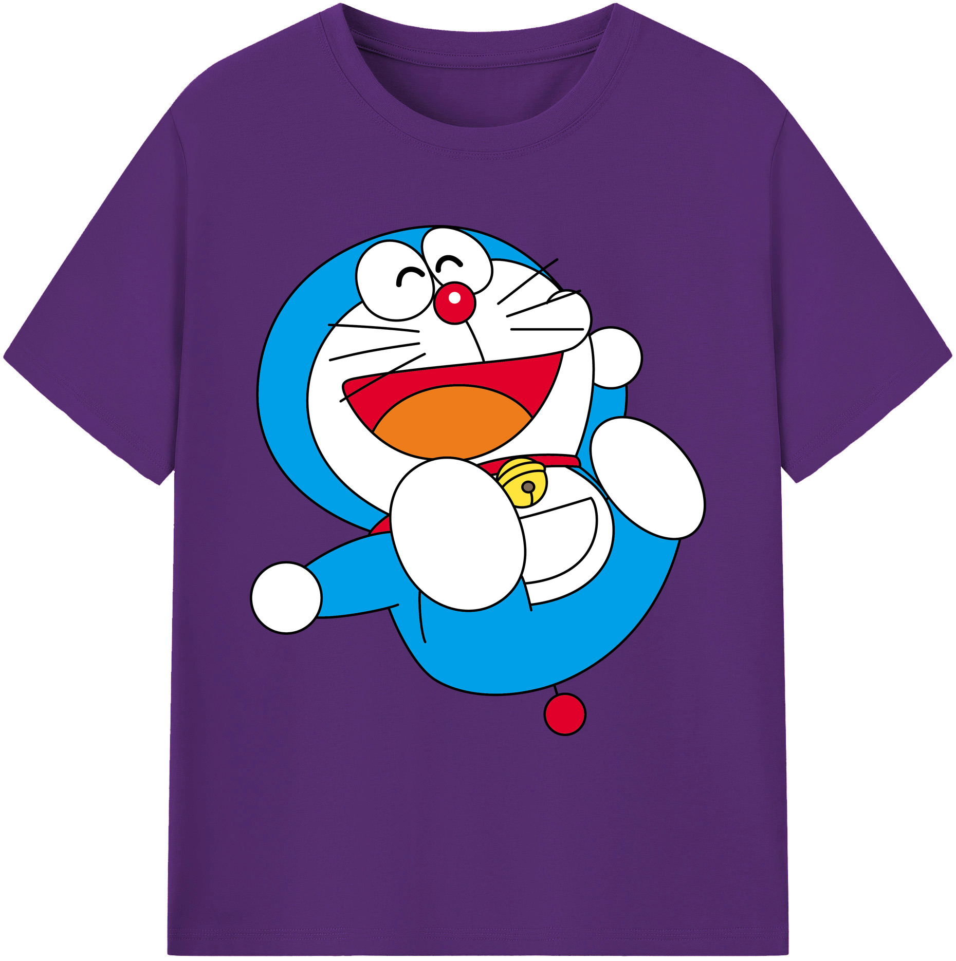 （画像用） ドラえもん Doraemon 綿100％ メンズ半袖Tシャツ｜肌触りやわらか＆通気性