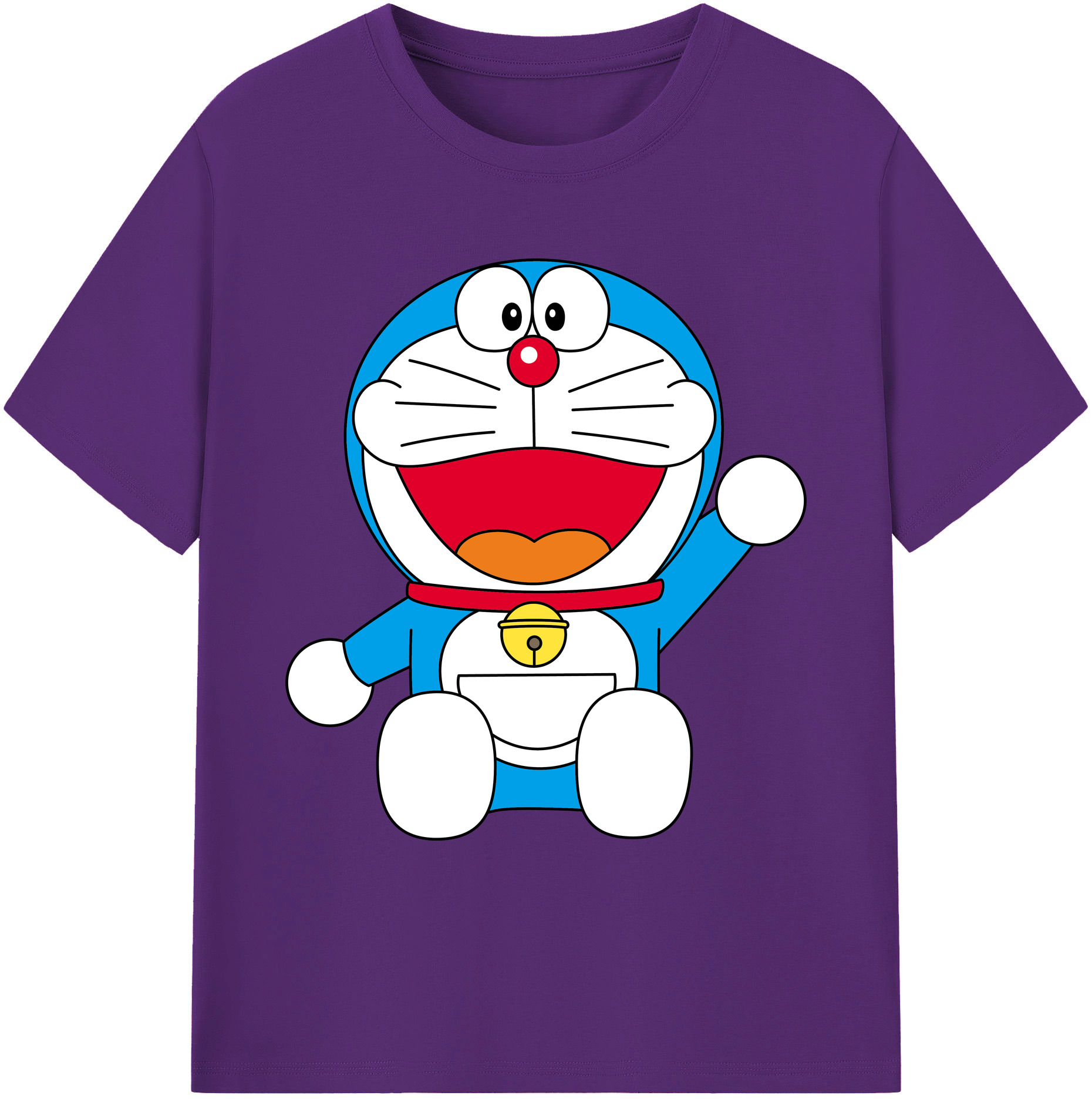 （画像用） ドラえもん Doraemon 綿100％ メンズ半袖Tシャツ｜肌触りやわらか＆通気性