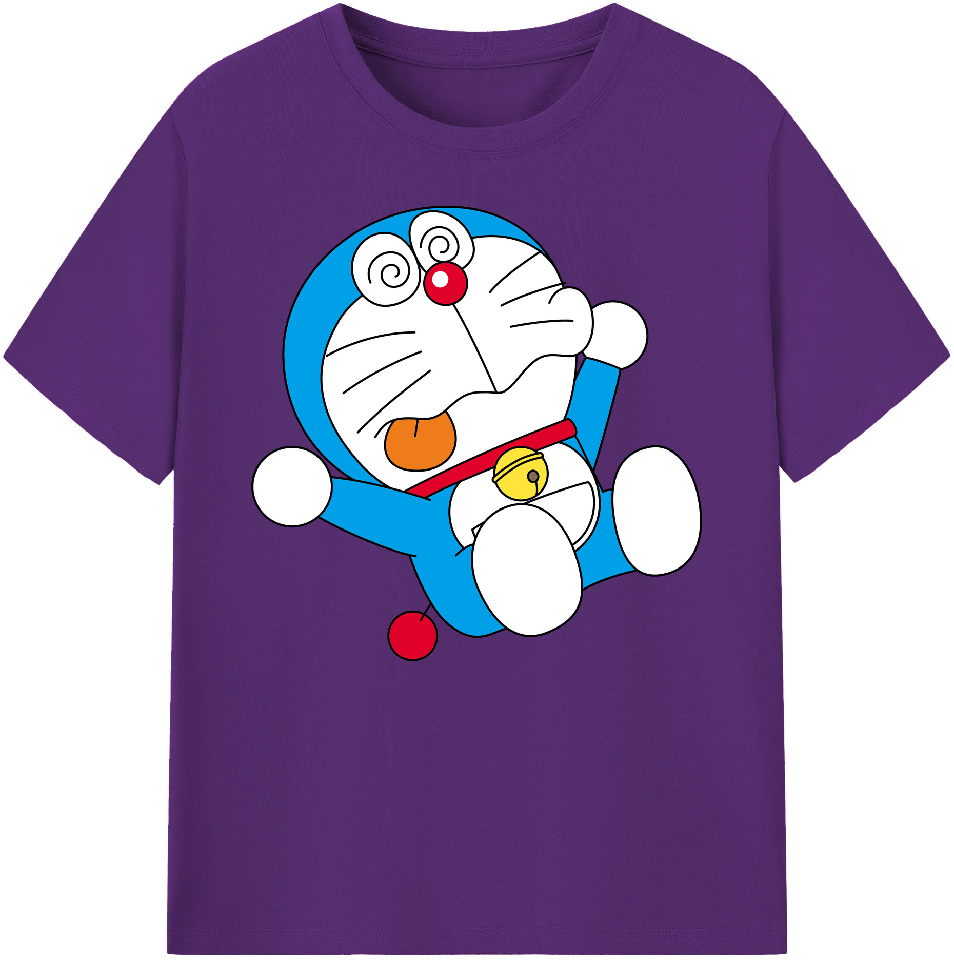 （画像用） ドラえもん Doraemon 綿100％ メンズ半袖Tシャツ｜肌触りやわらか＆通気性