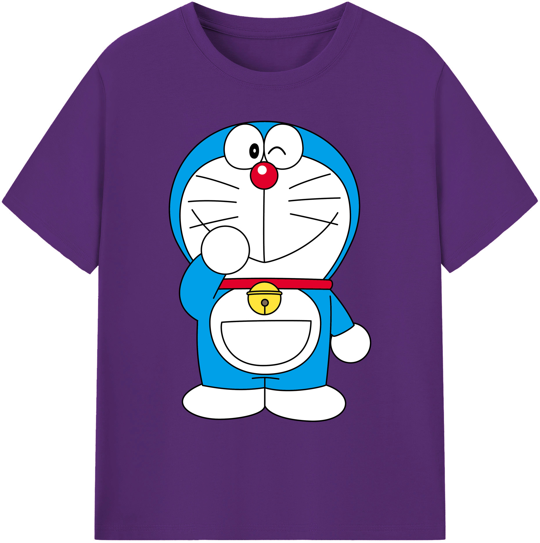 （画像用） ドラえもん Doraemon 綿100％ メンズ半袖Tシャツ｜肌触りやわらか＆通気性
