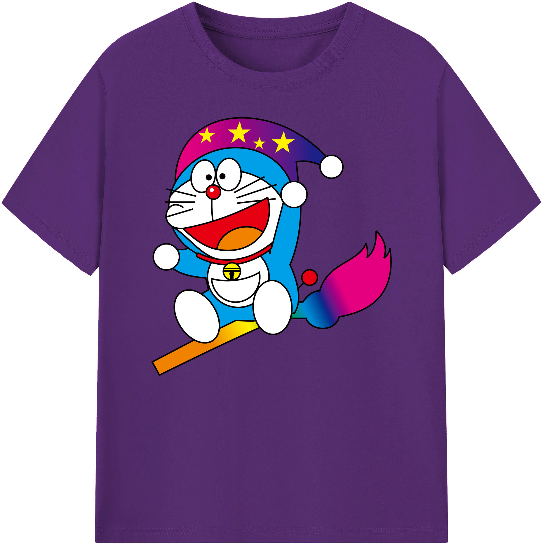 （画像用） ドラえもん Doraemon 綿100％ メンズ半袖Tシャツ｜肌触りやわらか＆通気性