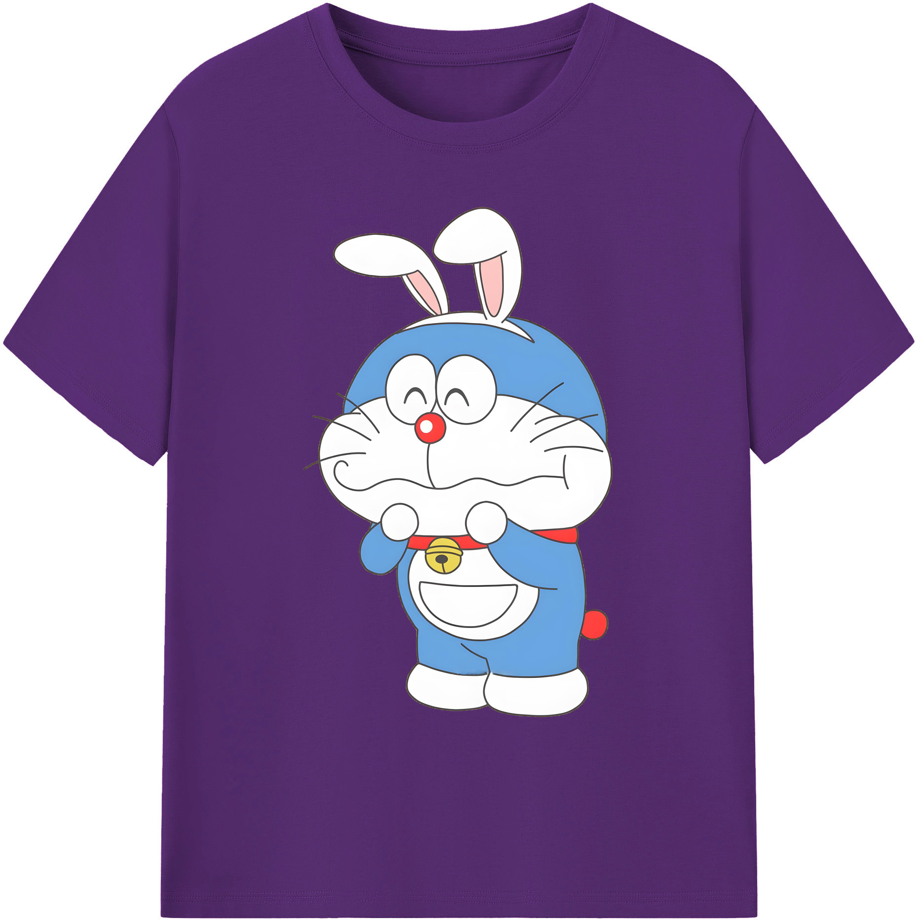 （画像用） ドラえもん Doraemon 綿100％ メンズ半袖Tシャツ｜肌触りやわらか＆通気性