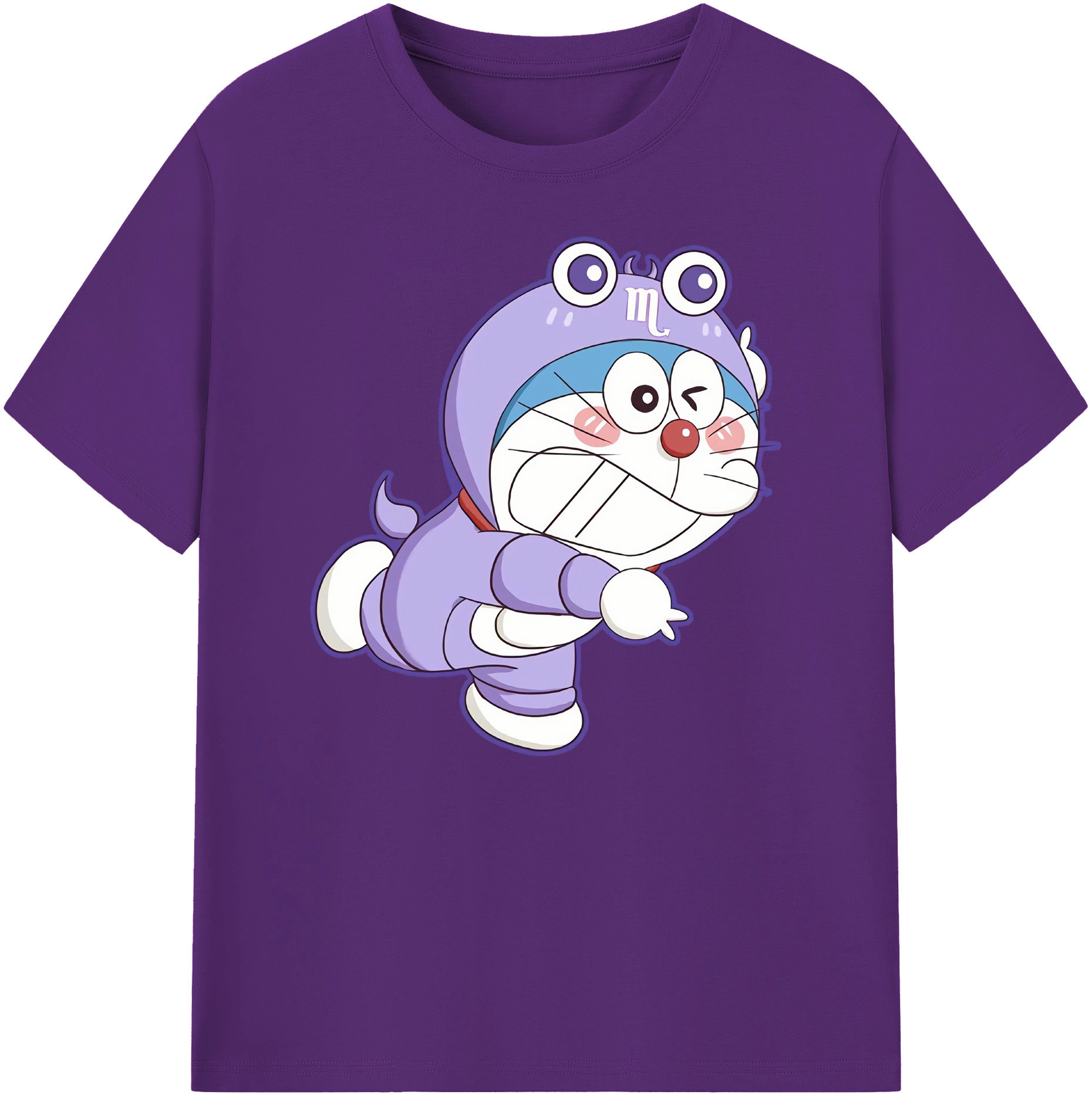 （画像用） ドラえもん Doraemon 綿100％ メンズ半袖Tシャツ｜肌触りやわらか＆通気性