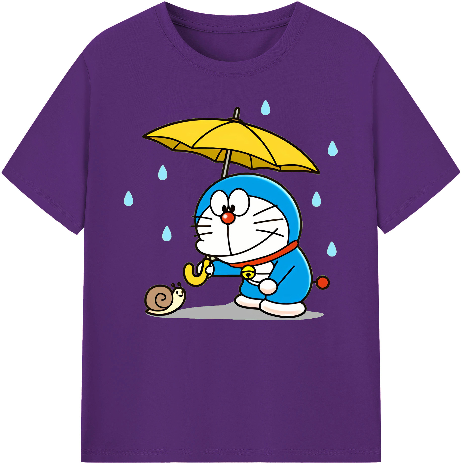（画像用） ドラえもん Doraemon 綿100％ メンズ半袖Tシャツ｜肌触りやわらか＆通気性