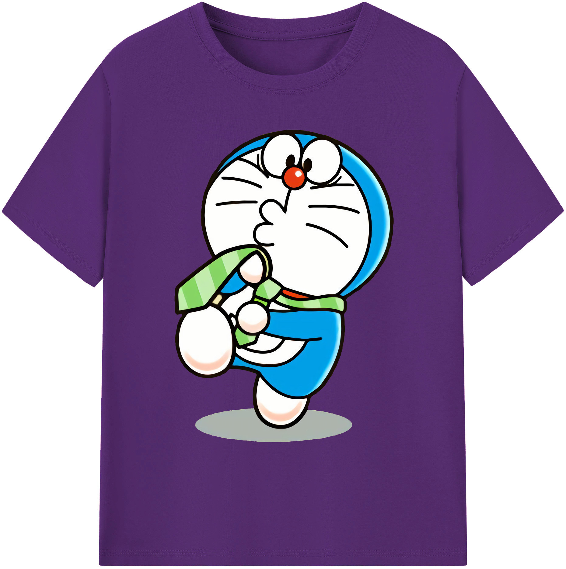 （画像用） ドラえもん Doraemon 綿100％ メンズ半袖Tシャツ｜肌触りやわらか＆通気性