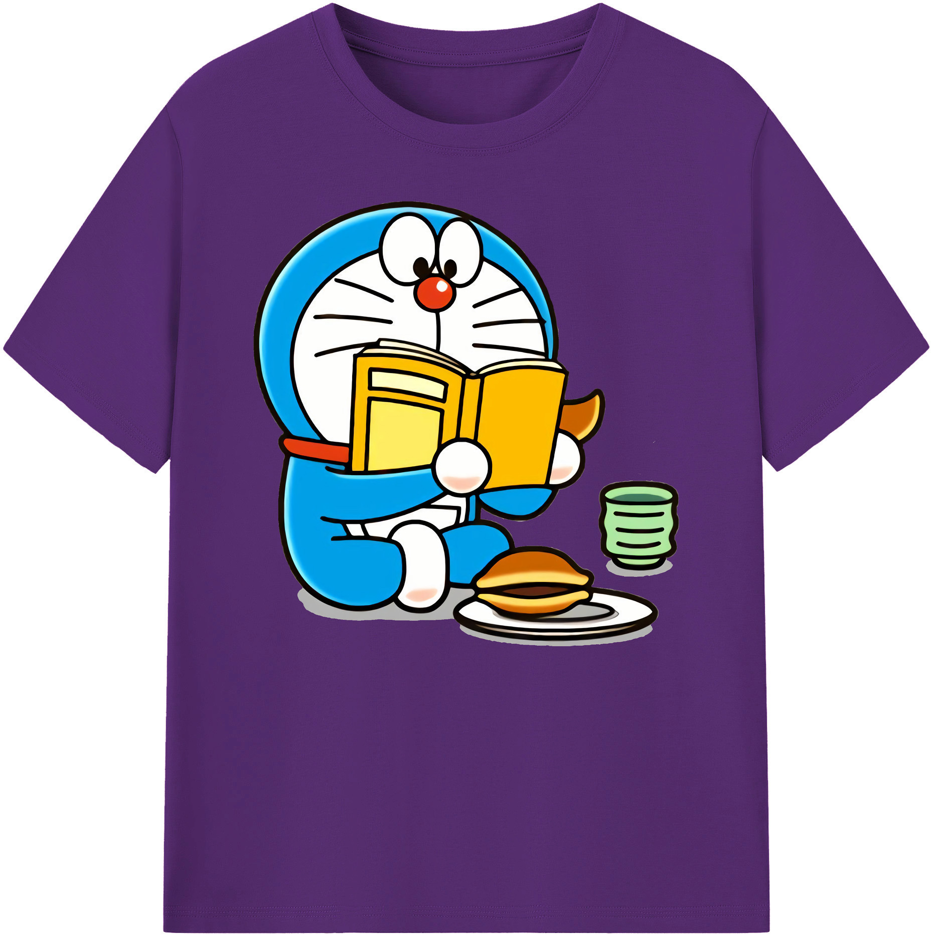 （画像用） ドラえもん Doraemon 綿100％ メンズ半袖Tシャツ｜肌触りやわらか＆通気性