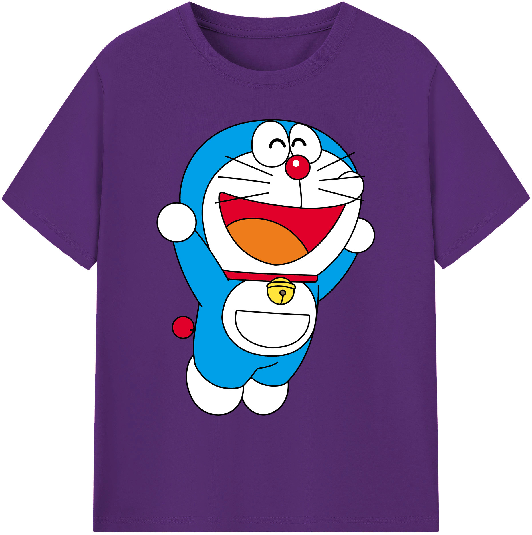 （画像用） ドラえもん Doraemon 綿100％ メンズ半袖Tシャツ｜肌触りやわらか＆通気性