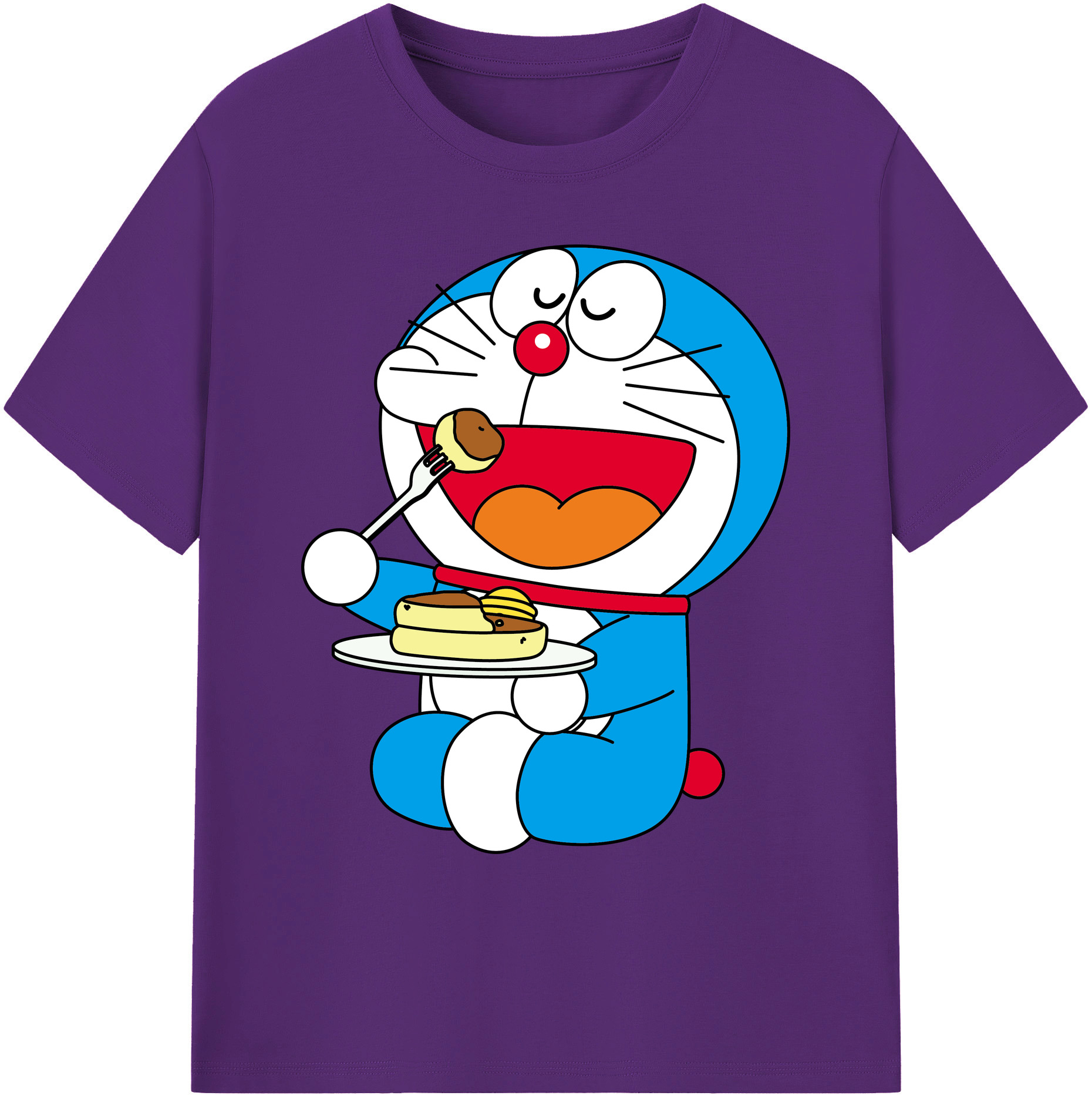 （画像用） ドラえもん Doraemon 綿100％ メンズ半袖Tシャツ｜肌触りやわらか＆通気性