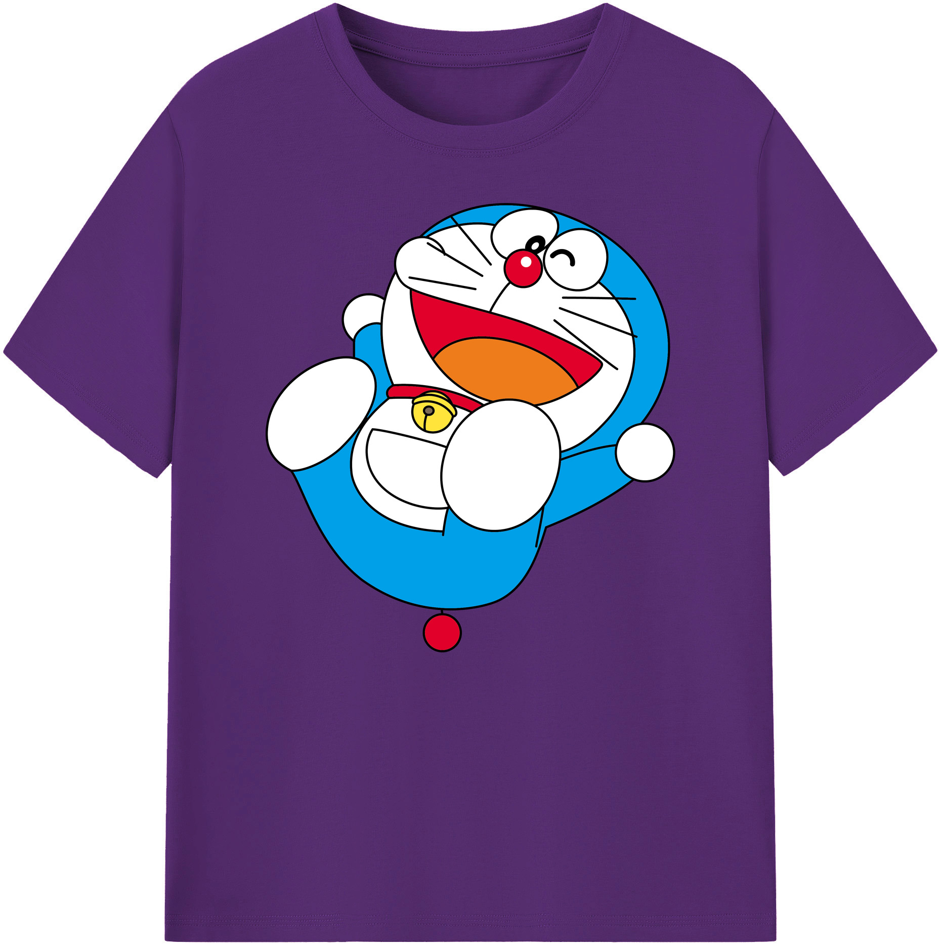 （画像用） ドラえもん Doraemon 綿100％ メンズ半袖Tシャツ｜肌触りやわらか＆通気性