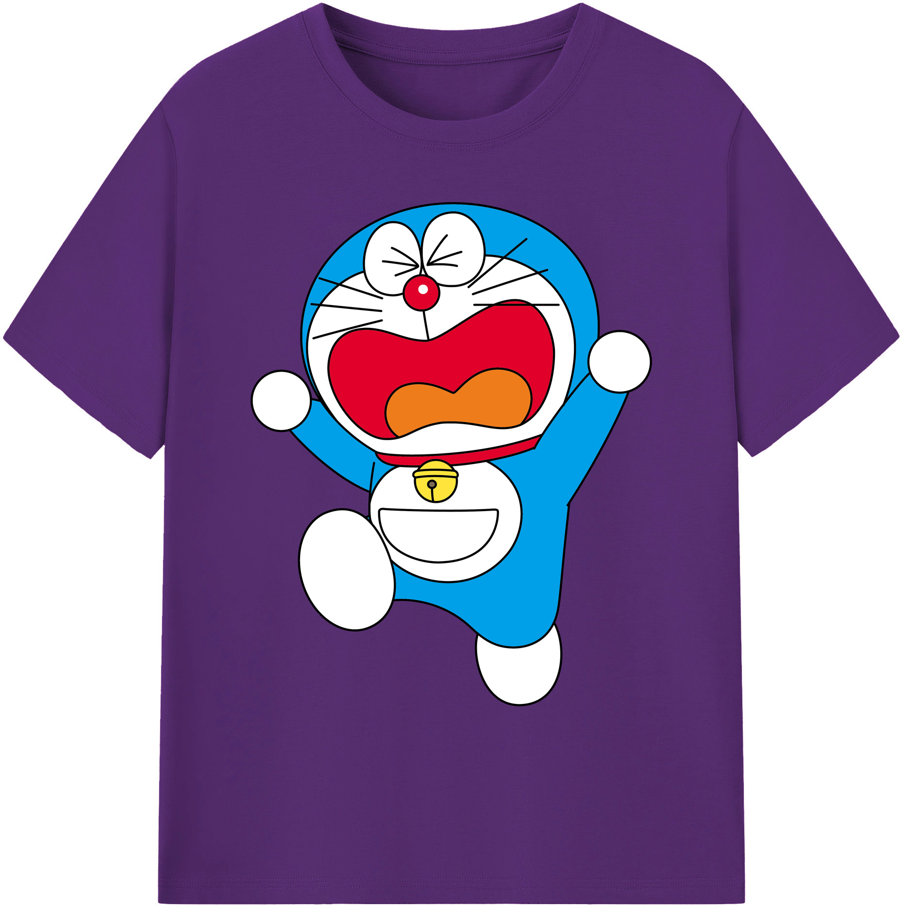 （画像用） ドラえもん Doraemon 綿100％ メンズ半袖Tシャツ｜肌触りやわらか＆通気性