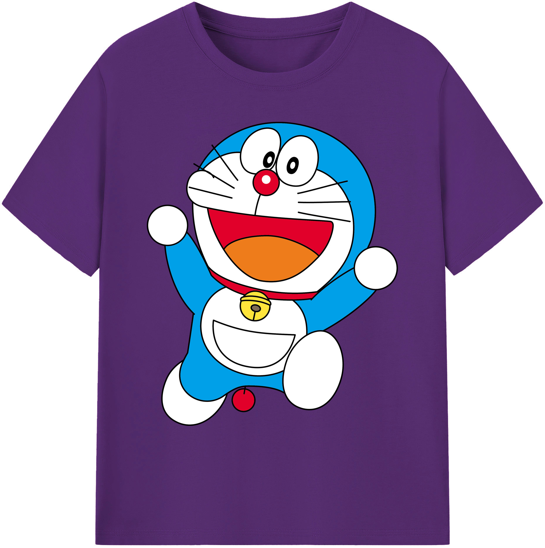 （画像用） ドラえもん Doraemon 綿100％ メンズ半袖Tシャツ｜肌触りやわらか＆通気性