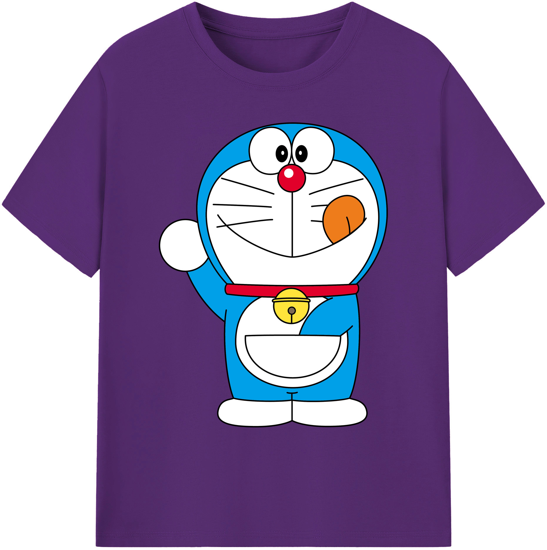 （画像用） ドラえもん Doraemon 綿100％ メンズ半袖Tシャツ｜肌触りやわらか＆通気性