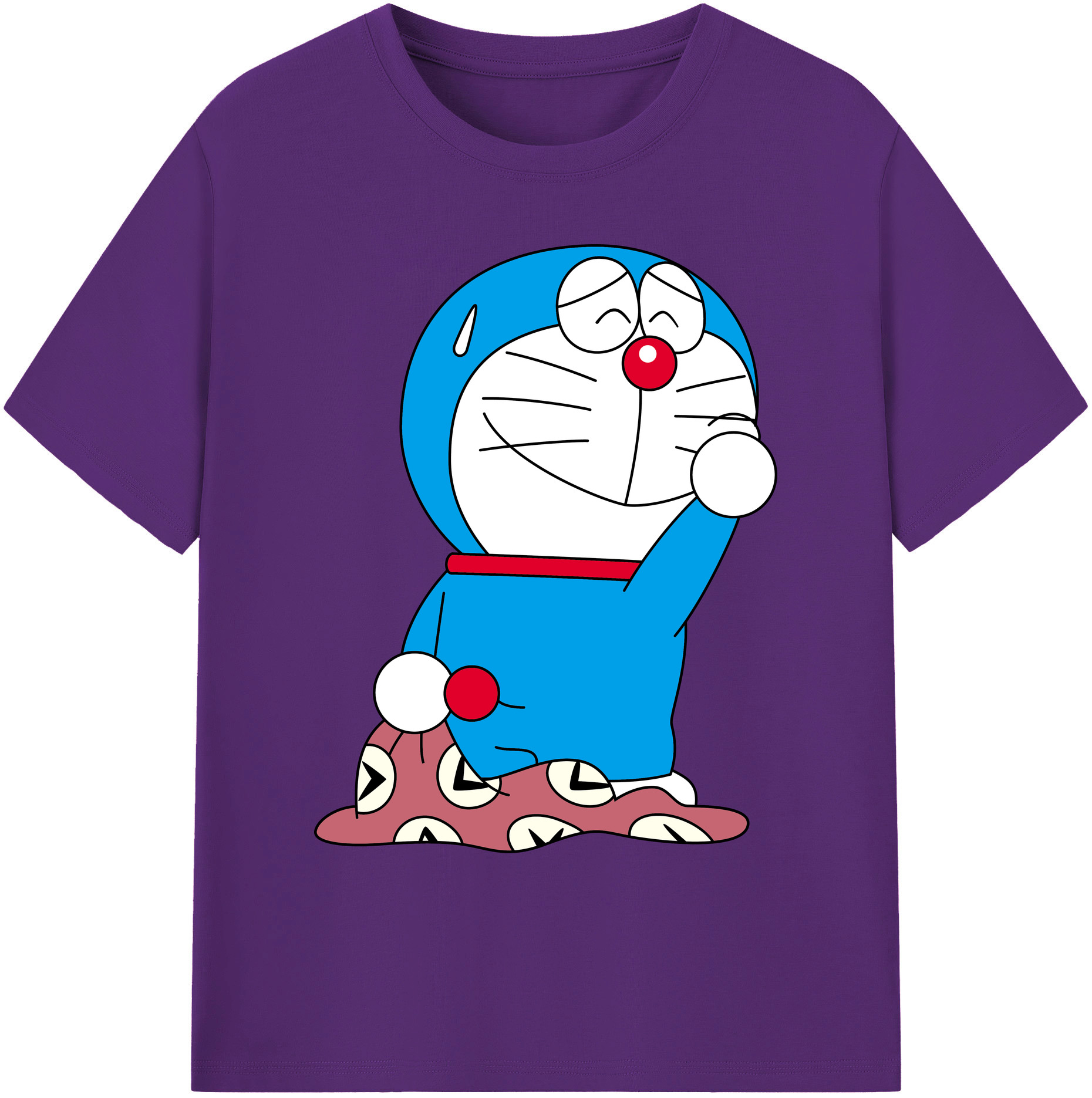 （画像用） ドラえもん Doraemon 綿100％ メンズ半袖Tシャツ｜肌触りやわらか＆通気性