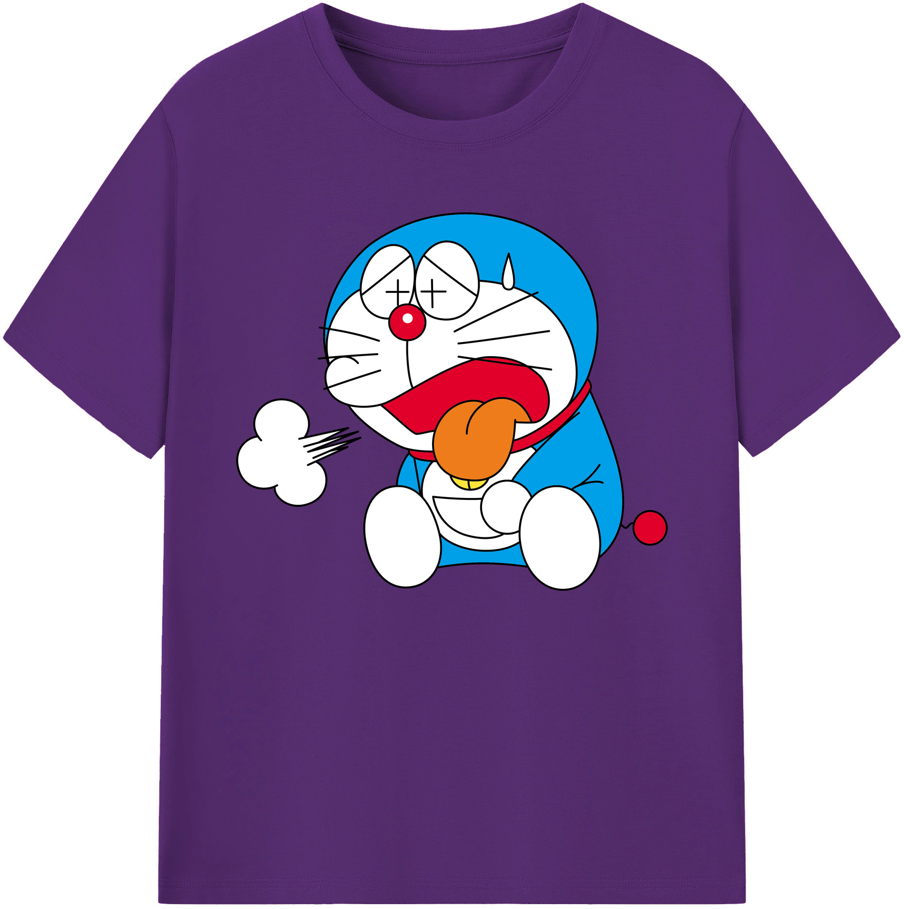 （画像用） ドラえもん Doraemon 綿100％ メンズ半袖Tシャツ｜肌触りやわらか＆通気性