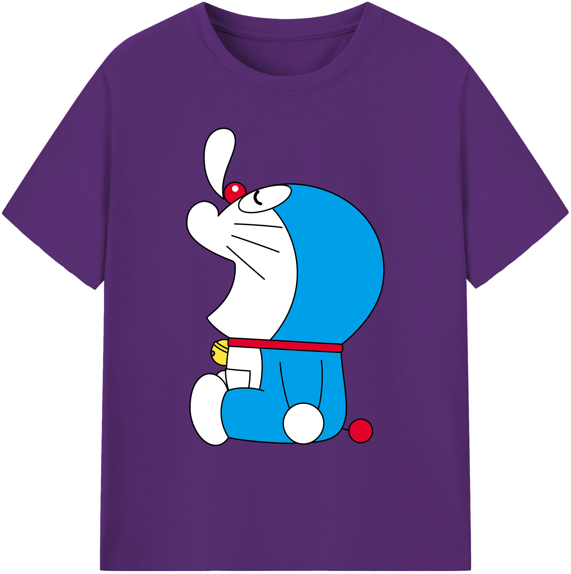 （画像用） ドラえもん Doraemon 綿100％ メンズ半袖Tシャツ｜肌触りやわらか＆通気性