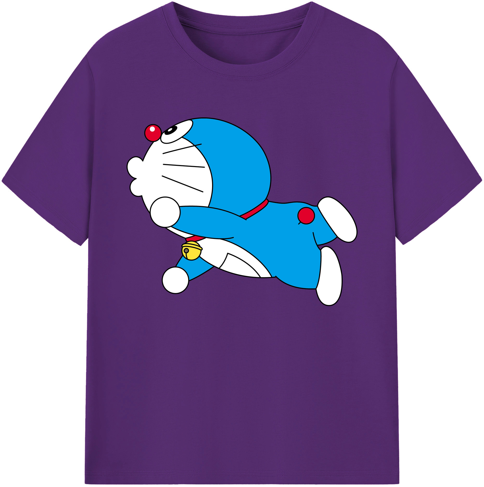 （画像用） ドラえもん Doraemon 綿100％ メンズ半袖Tシャツ｜肌触りやわらか＆通気性