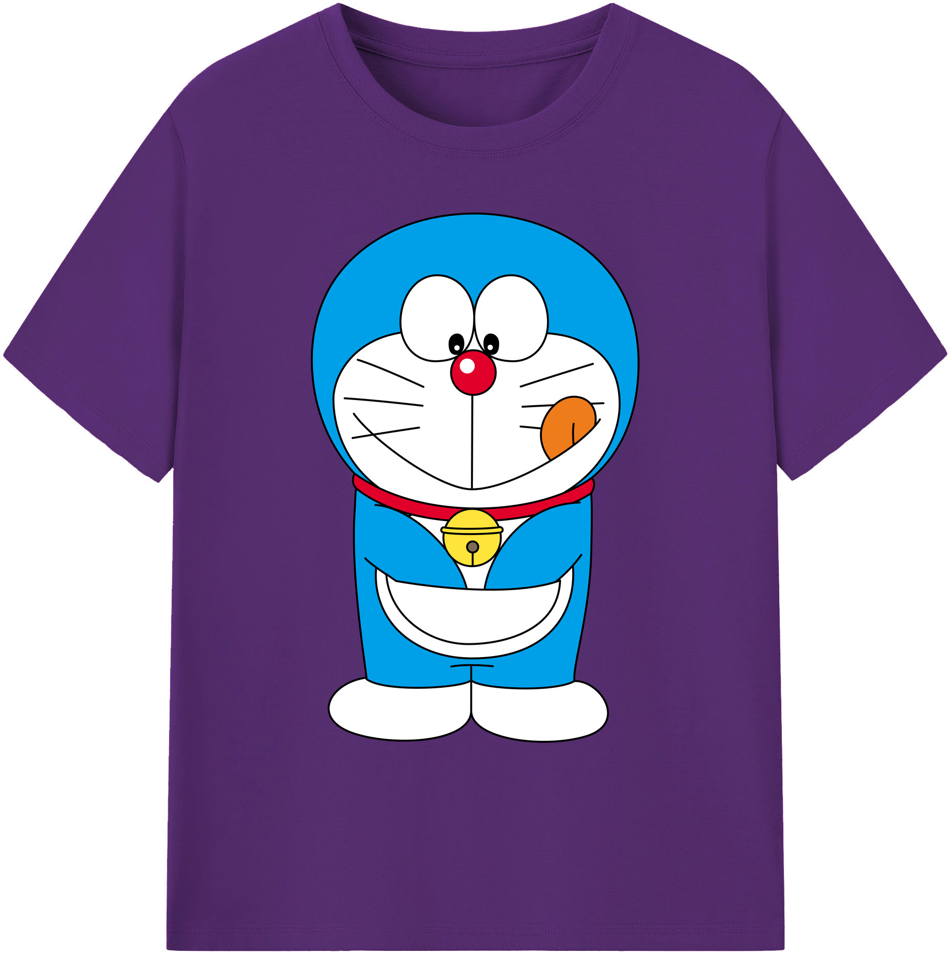 （画像用） ドラえもん Doraemon 綿100％ メンズ半袖Tシャツ｜肌触りやわらか＆通気性