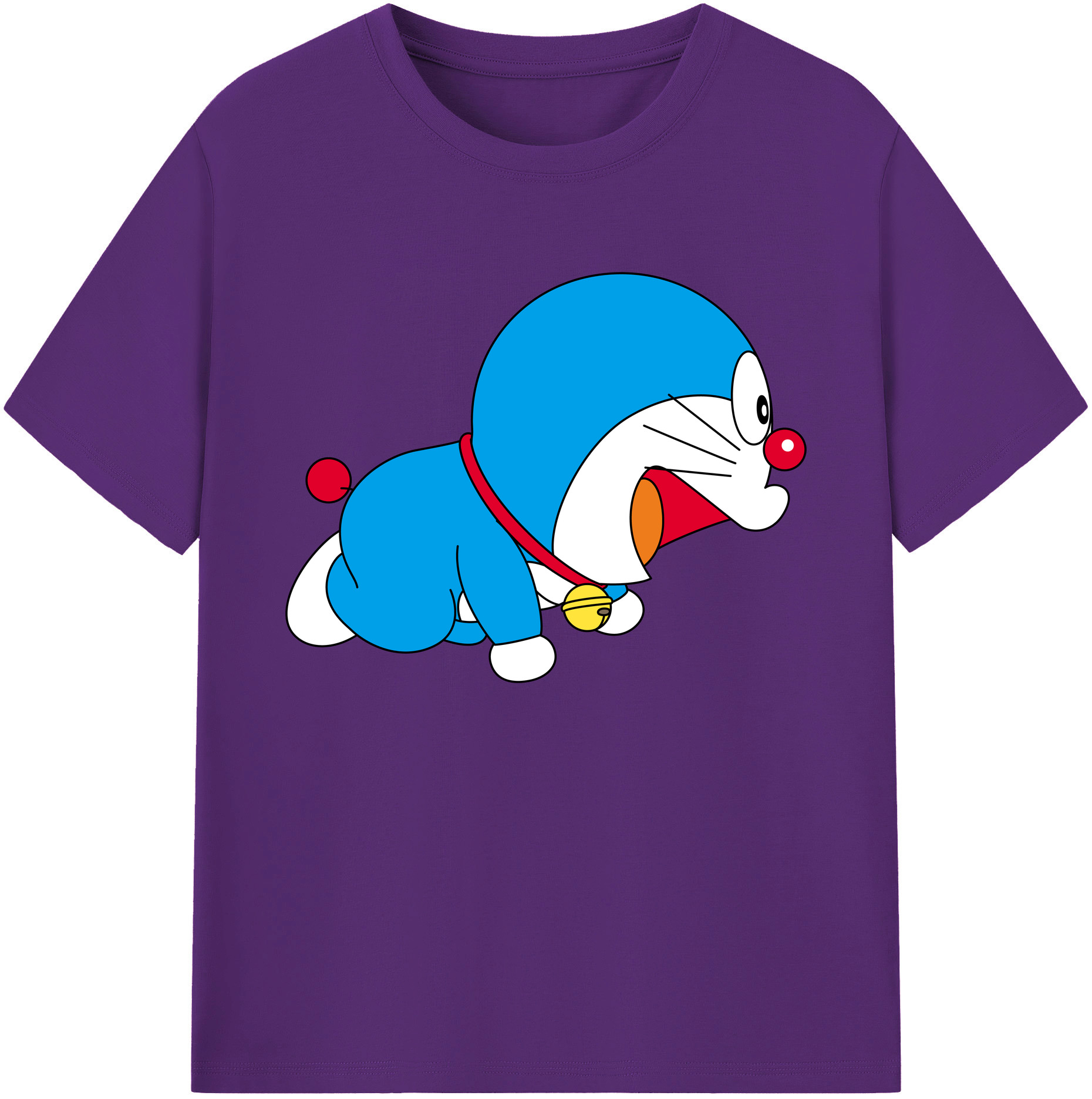 （画像用） ドラえもん Doraemon 綿100％ メンズ半袖Tシャツ｜肌触りやわらか＆通気性