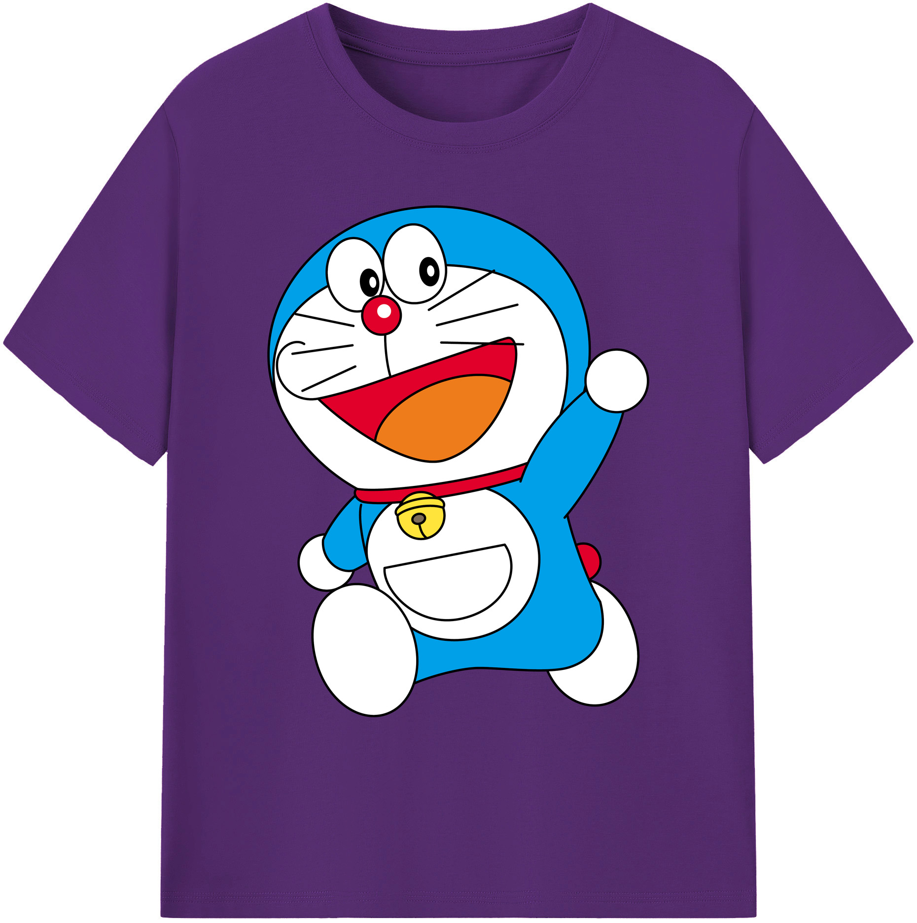 （画像用） ドラえもん Doraemon 綿100％ メンズ半袖Tシャツ｜肌触りやわらか＆通気性