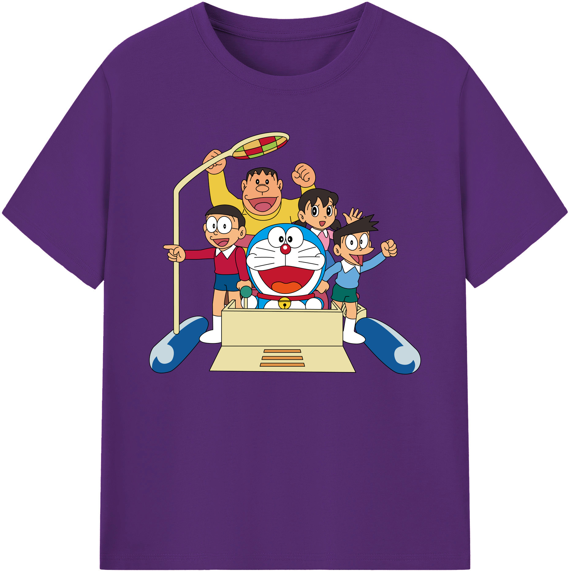（画像用） ドラえもん 骨川 スネ夫 Doraemon Honekawa Suneo 綿100％ メンズ半袖Tシャツ｜肌触りやわらか＆通気性