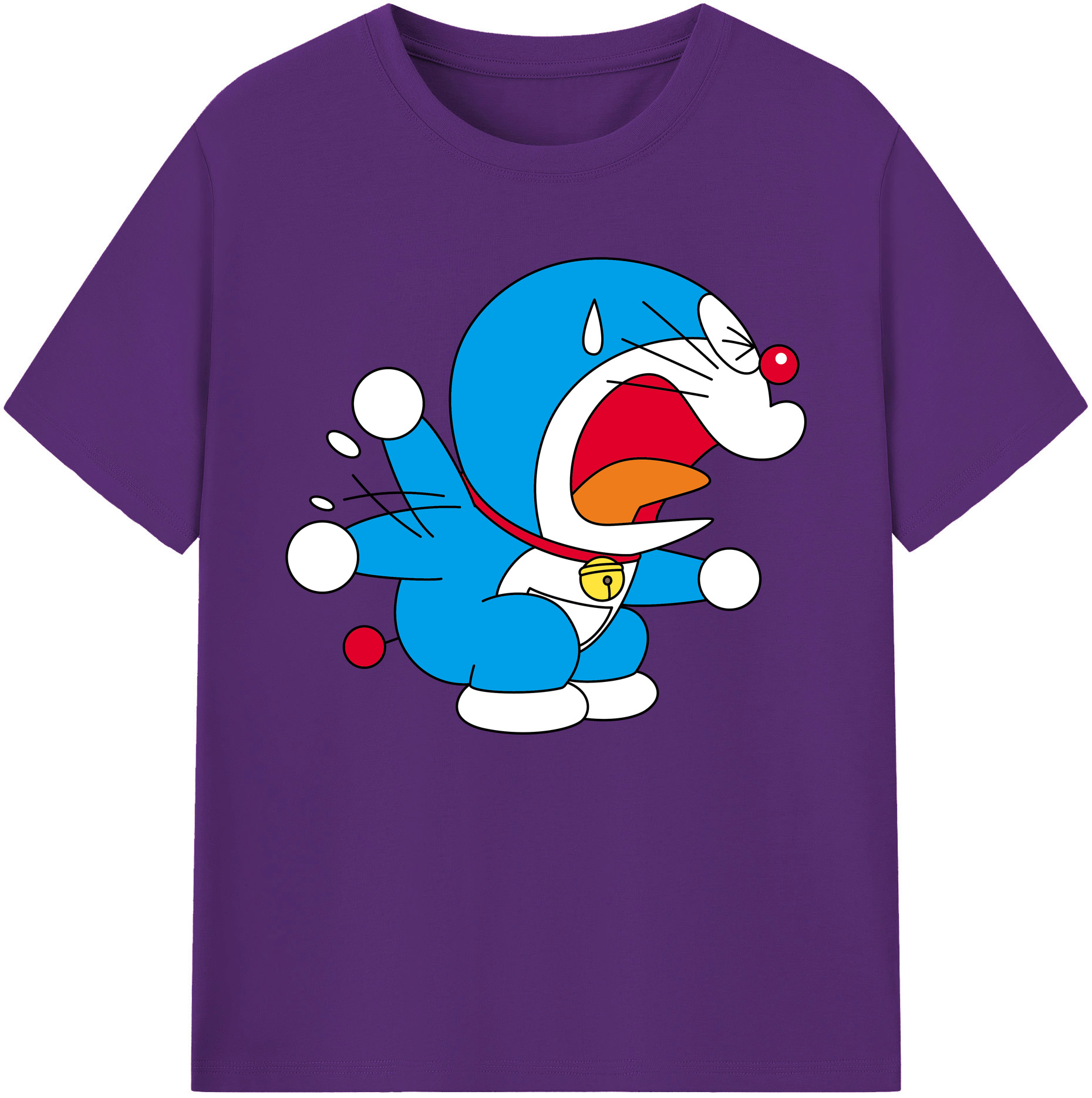 （画像用） ドラえもん Doraemon 綿100％ メンズ半袖Tシャツ｜肌触りやわらか＆通気性