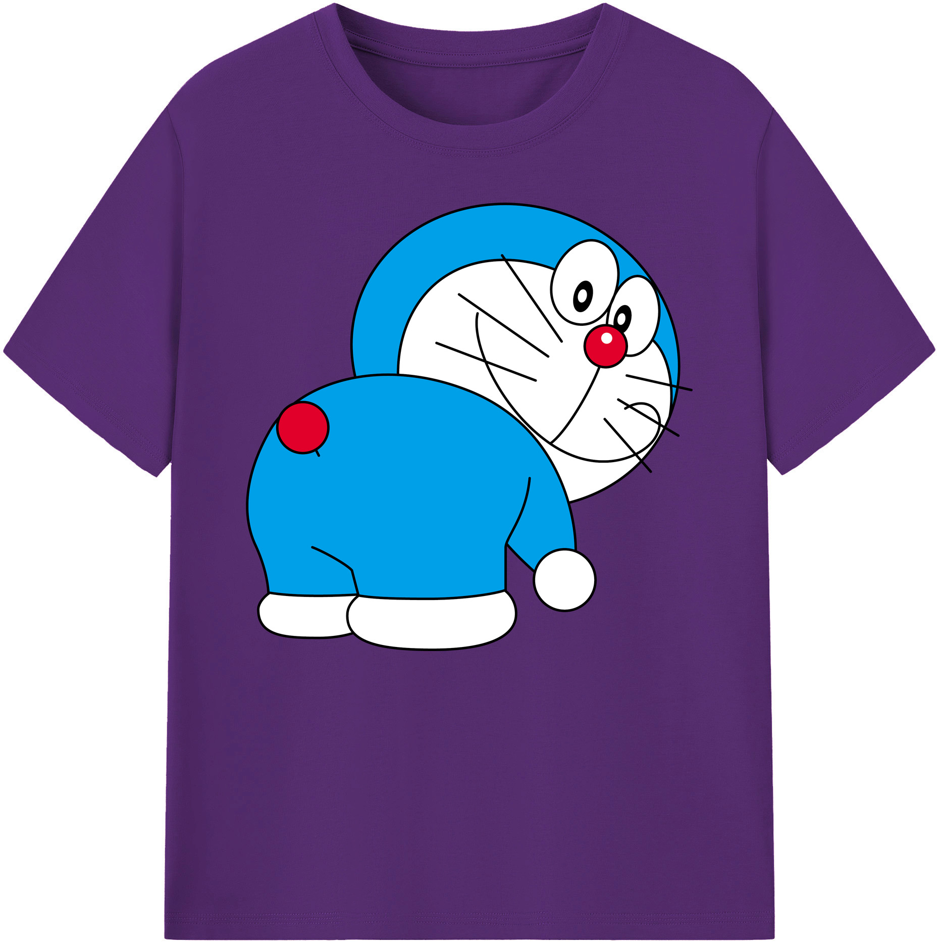 （画像用） ドラえもん Doraemon 綿100％ メンズ半袖Tシャツ｜肌触りやわらか＆通気性