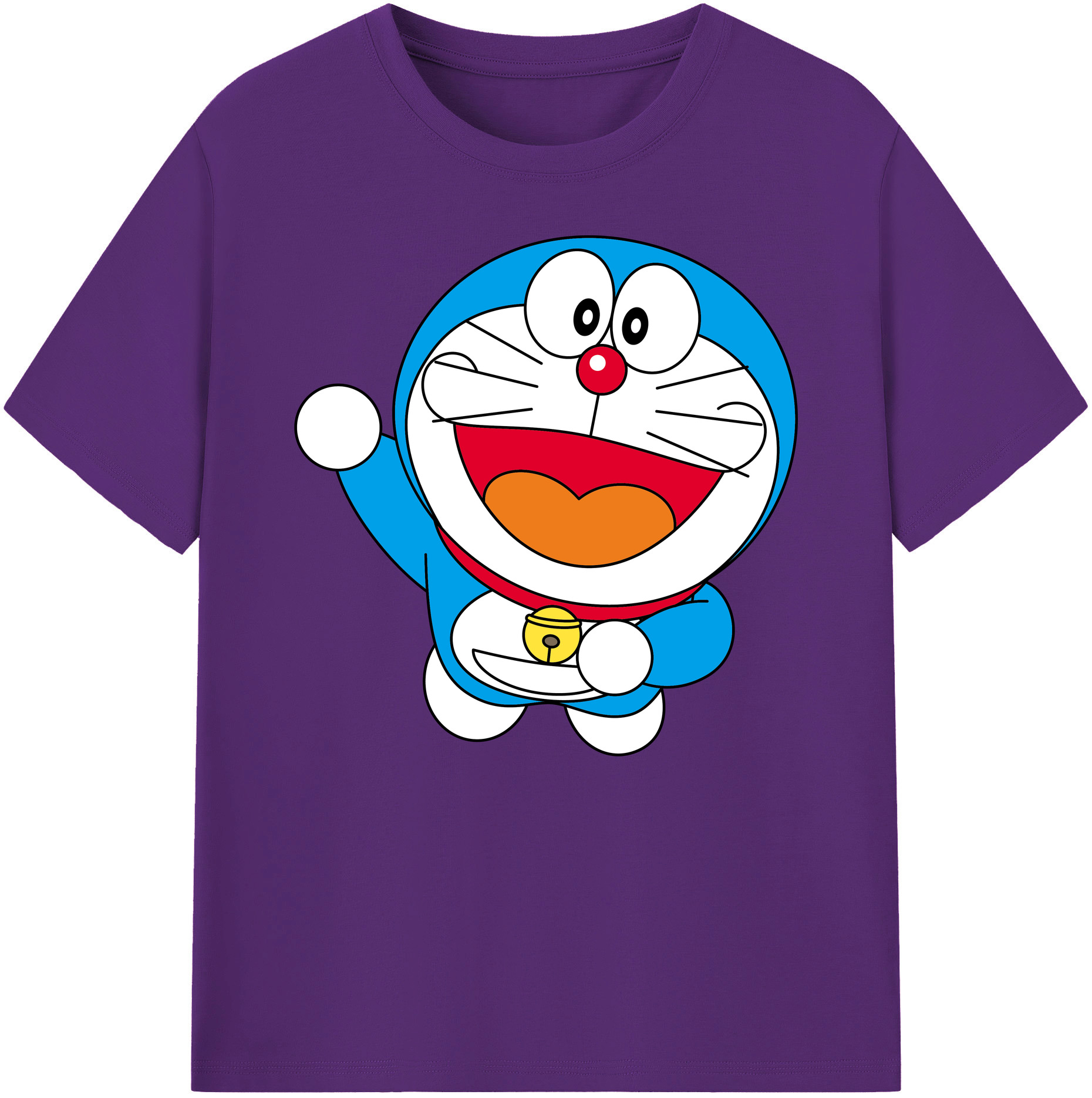 （画像用） ドラえもん Doraemon 綿100％ メンズ半袖Tシャツ｜肌触りやわらか＆通気性