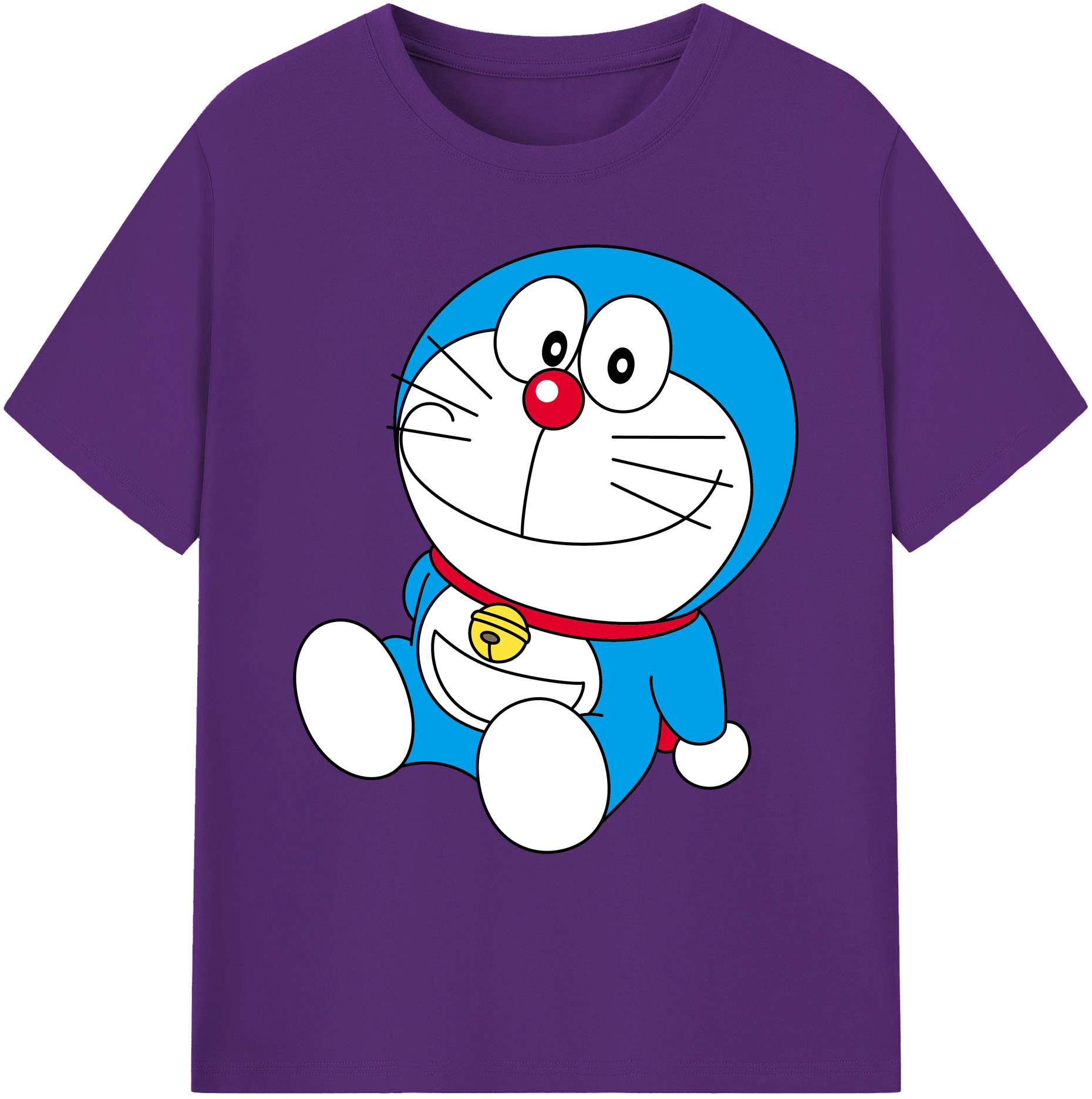 （画像用） ドラえもん Doraemon 綿100％ メンズ半袖Tシャツ｜肌触りやわらか＆通気性