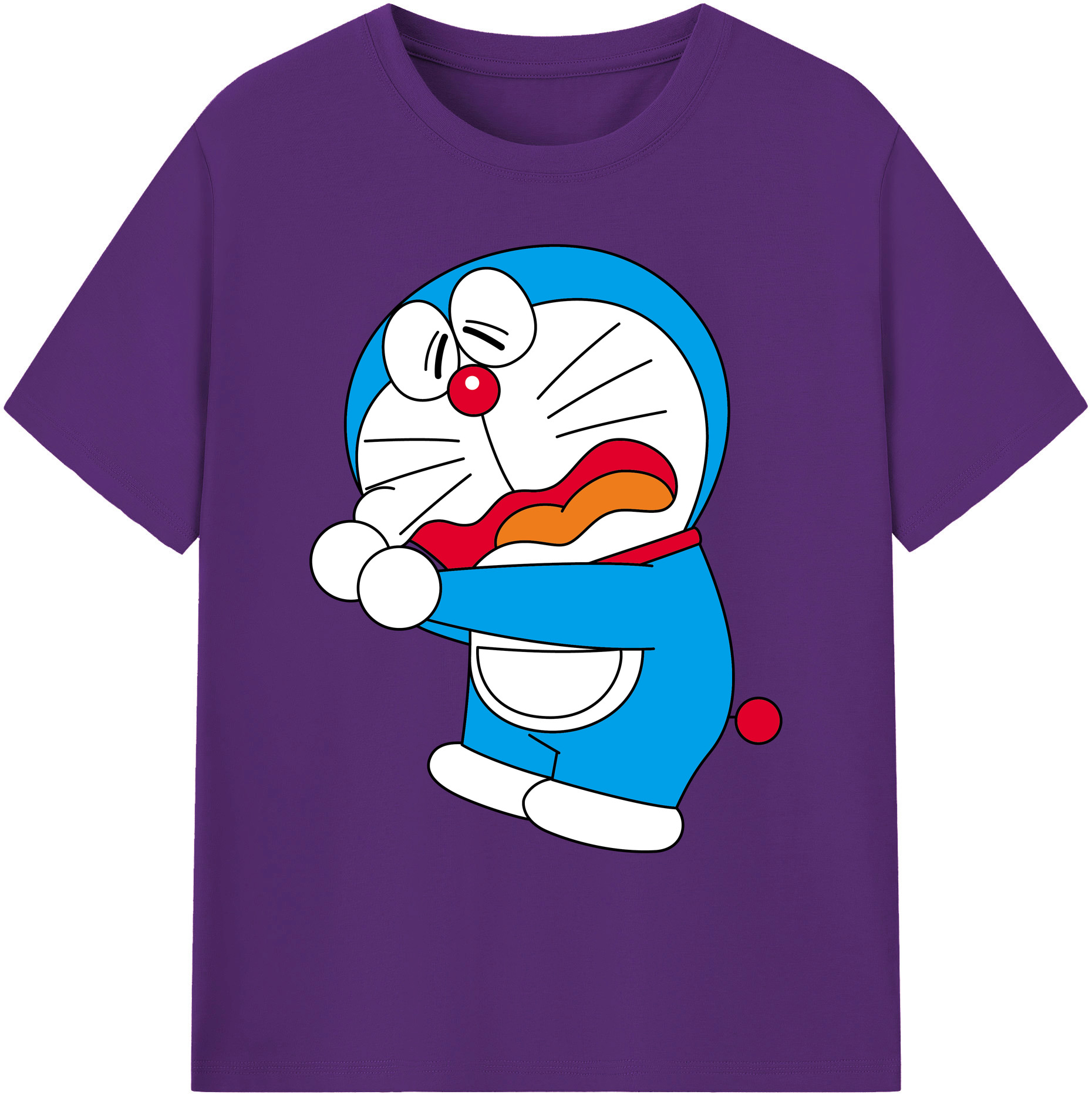 （画像用） ドラえもん Doraemon 綿100％ メンズ半袖Tシャツ｜肌触りやわらか＆通気性