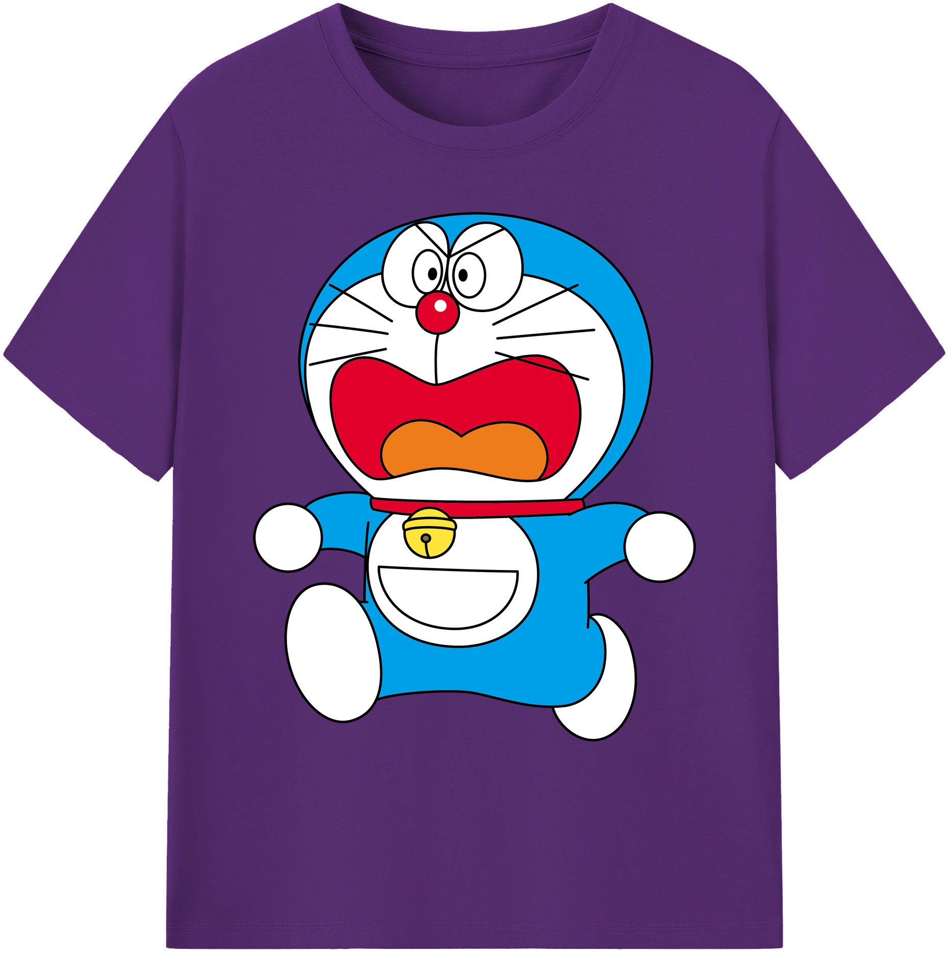 （画像用） ドラえもん Doraemon 綿100％ メンズ半袖Tシャツ｜肌触りやわらか＆通気性