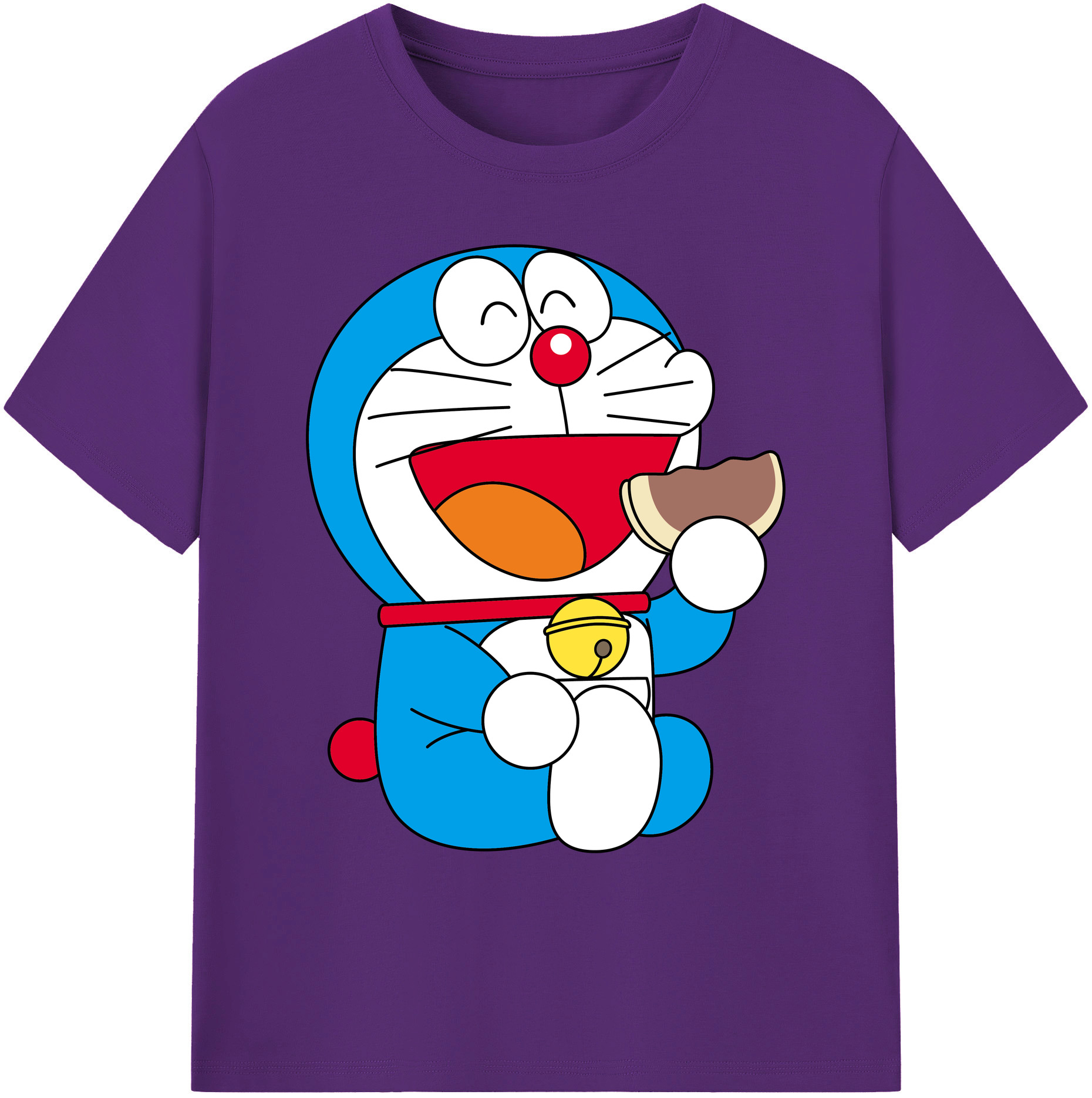（画像用） ドラえもん Doraemon 綿100％ メンズ半袖Tシャツ｜肌触りやわらか＆通気性