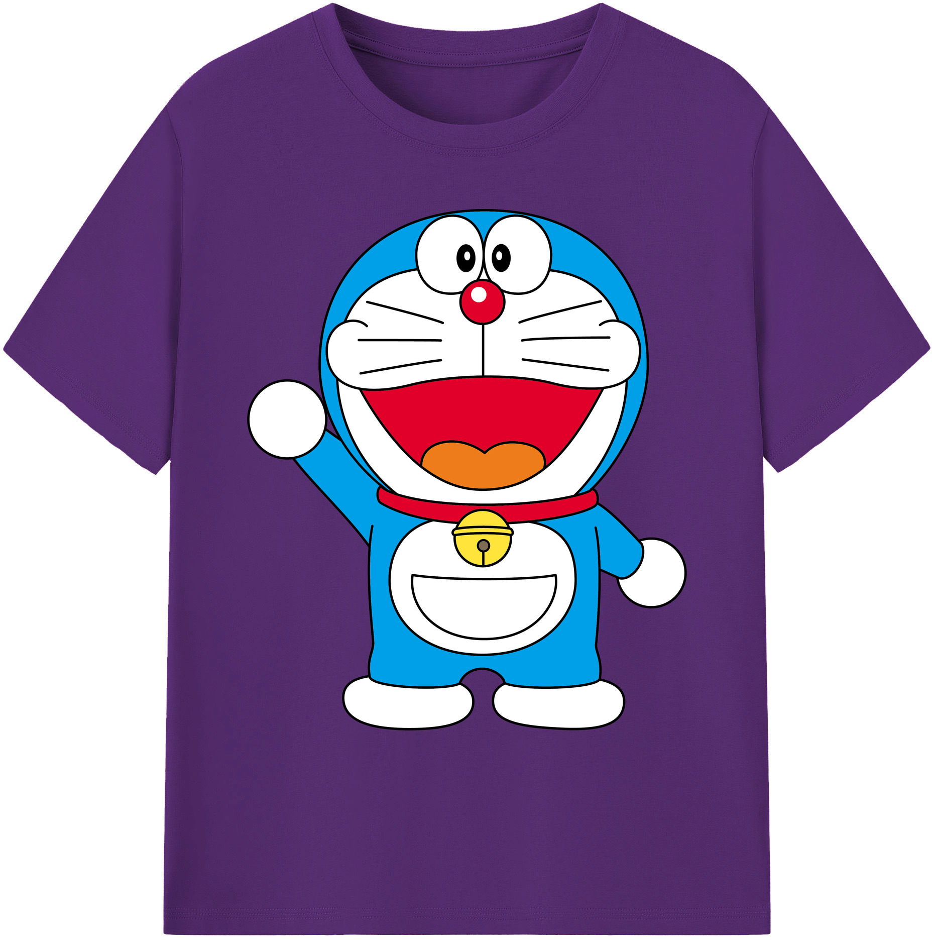 （画像用） ドラえもん Doraemon 綿100％ メンズ半袖Tシャツ｜肌触りやわらか＆通気性